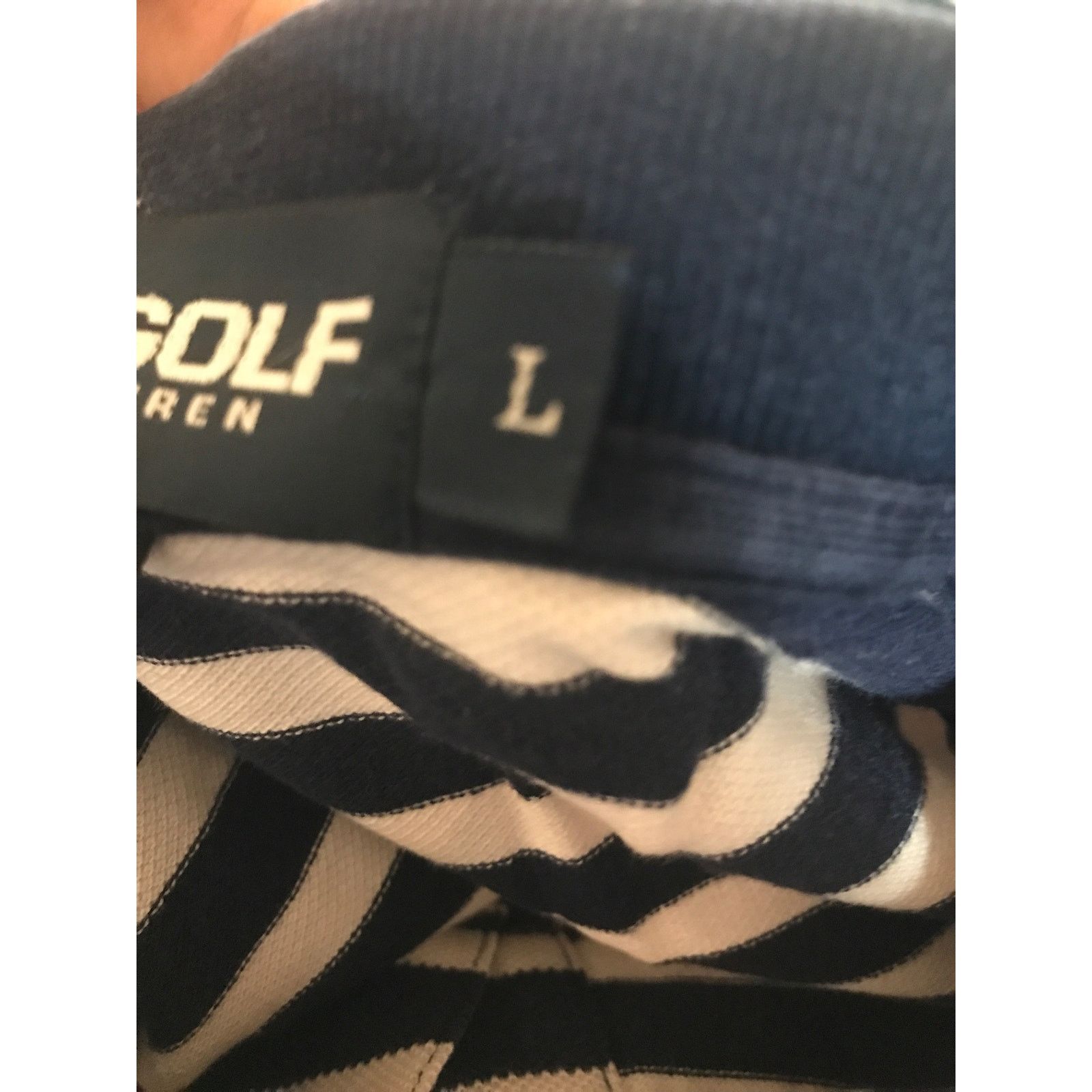 Ralph Lauren RALPH LAUREN GOLF Polo Shirt Men’s Large Blue and white Size US L / EU 52-54 / 3 - 7 Thumbnail