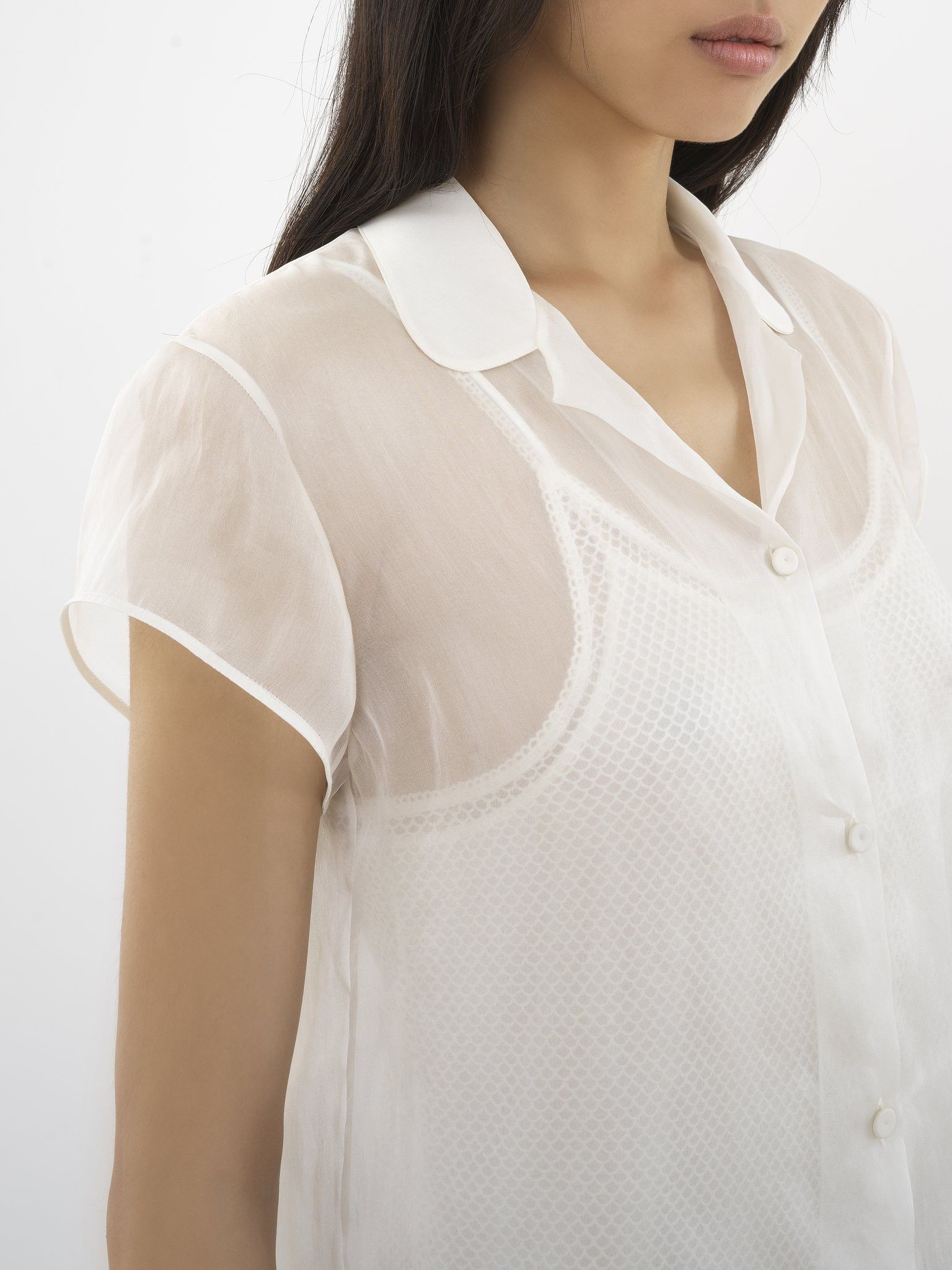 Chloe o1loc1c0325 CHC24 Blouse in White Size L / US 10 / IT 46 - 5 Thumbnail