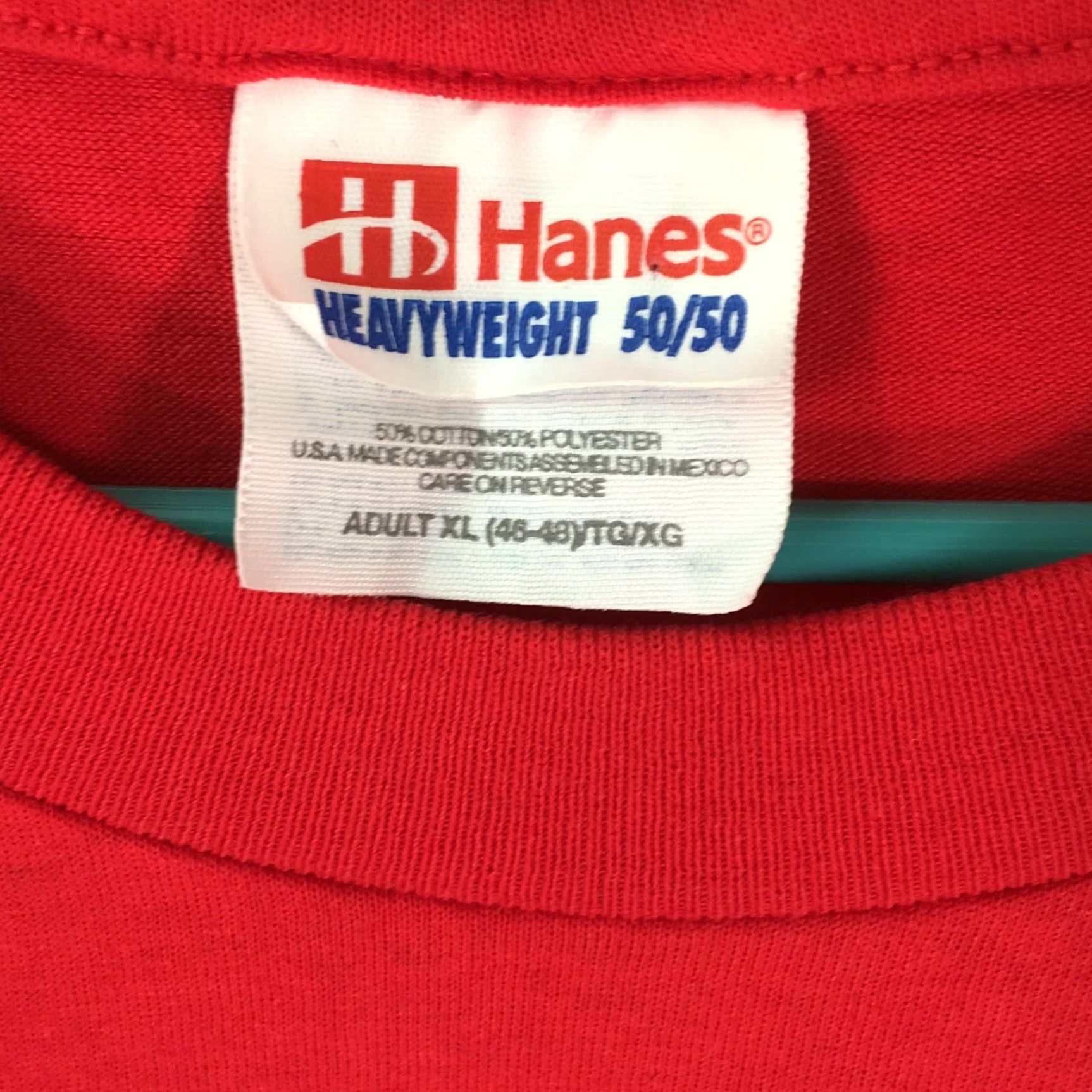 Hanes Hanes T-Shirt Unisex Adults XL Red 50/50 Heavyweight Crew Neck Short Sleeve Graphic 2000 Eaton High Sports Vintage No Size US XL / EU 56 / 4 - 4 Thumbnail