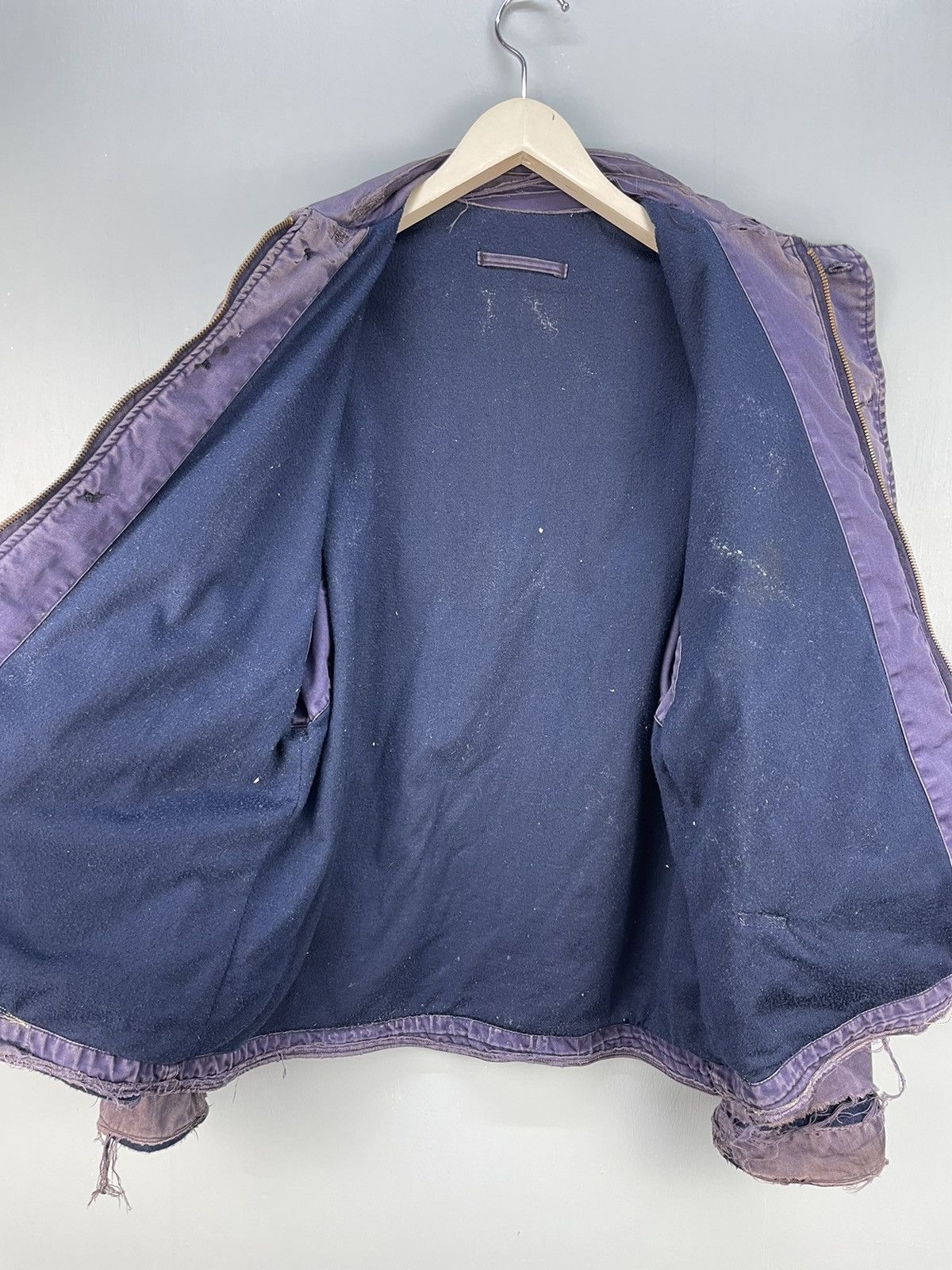 Vintage Vintage 50s USN distress conmar zip deck jacket Size US L / EU 52-54 / 3 - 4 Thumbnail