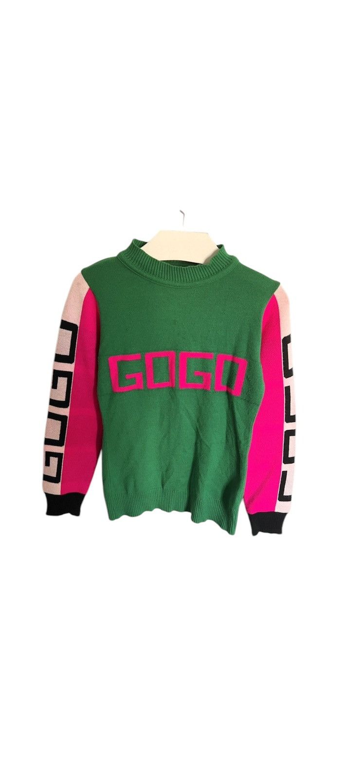Japanese Brand × Vintage Y2K Sweater Pullover Knit Neon 2010 vibe swag turtleneck 00s Size M / US 6-8 / IT 42-44 - 1 Thumbnail