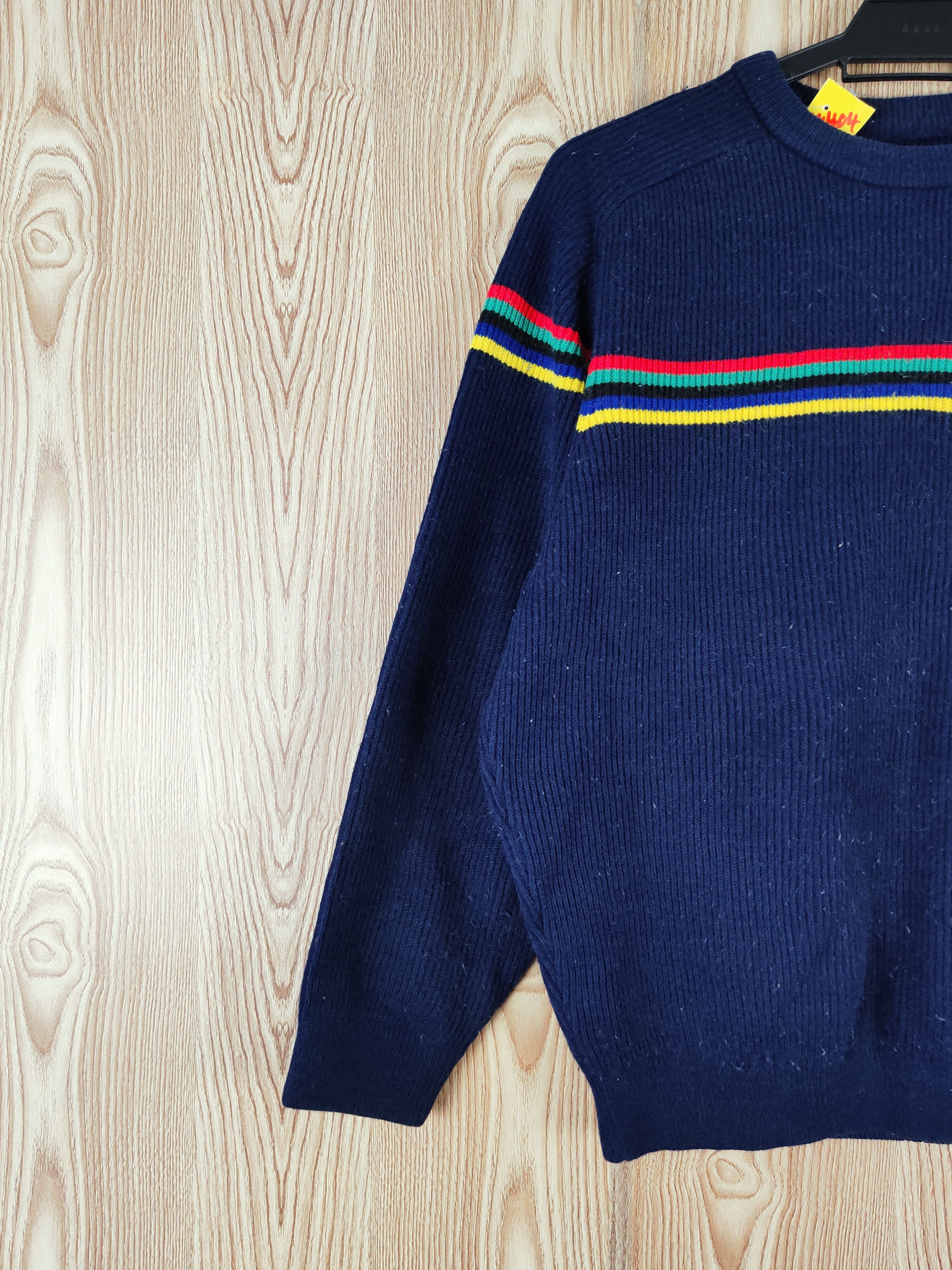 Japanese Brand × Vintage Japanese Brand Navy Knitwear Sweatshirts #W404 Size US L / EU 52-54 / 3 - 3 Thumbnail