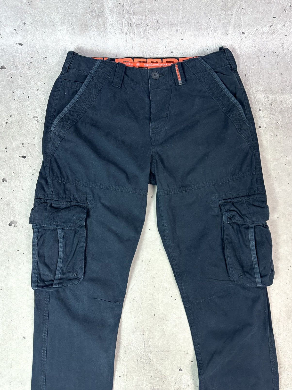 Superdry Superdry Slim Core Cargo Men’s Navy Cotton Men’s Pants Size US 30 / EU 46 - 3 Thumbnail