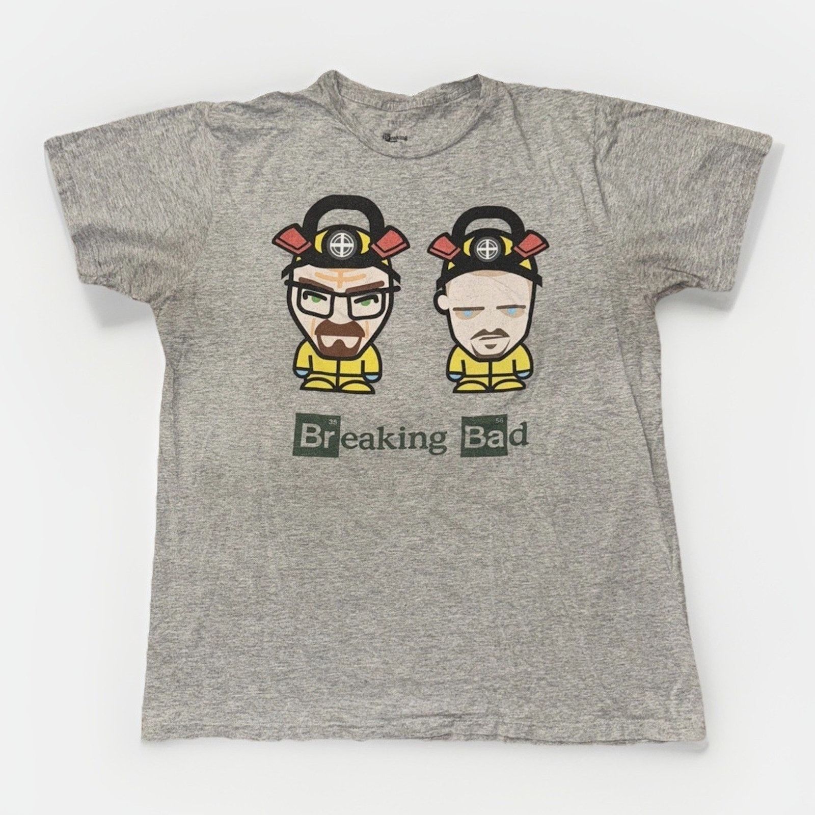 Vintage Breaking Bad Chibi Cartoon Tee Gray XL 22x27 Distressed Size US XL / EU 56 / 4 - 1 Thumbnail