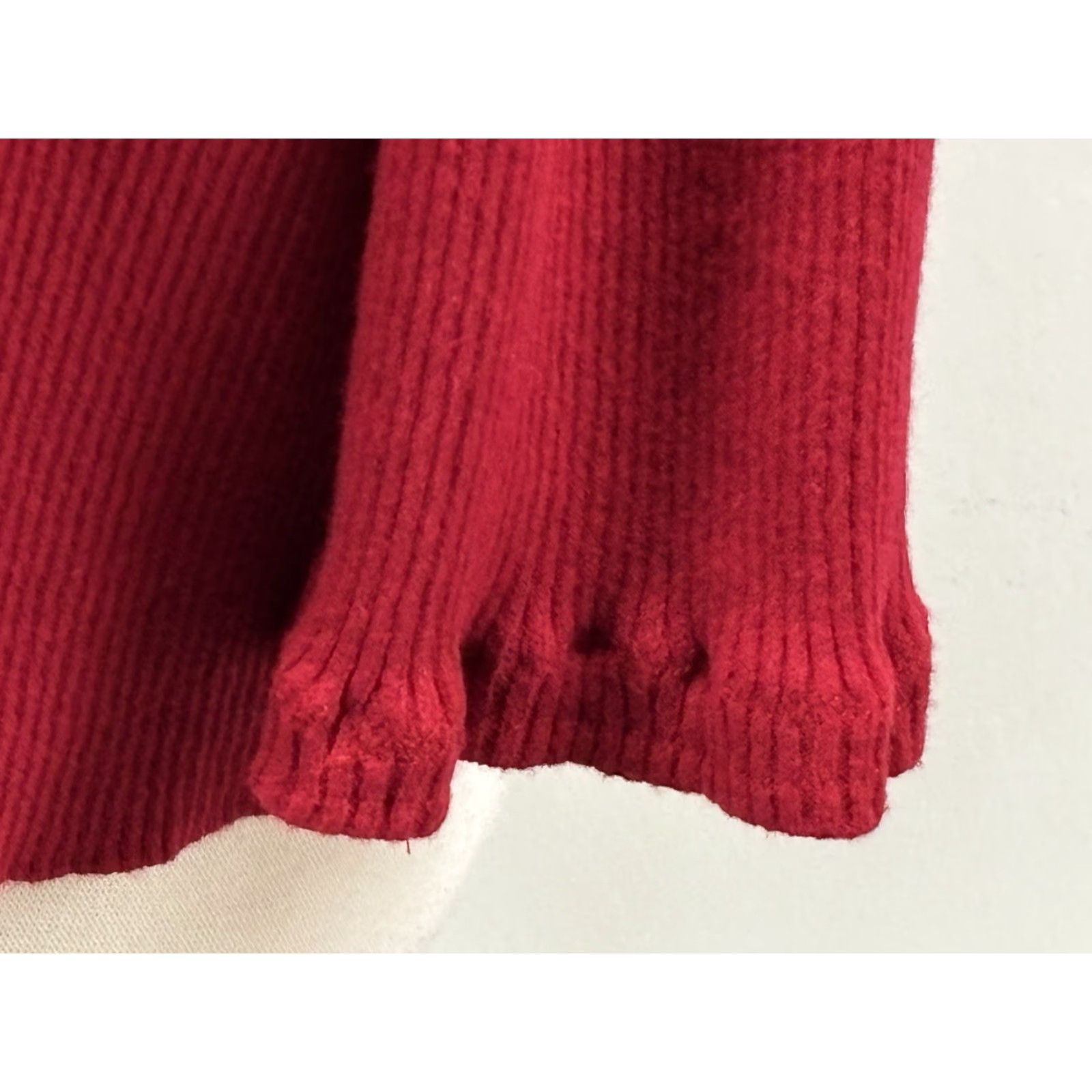 Eileen Fisher Eileen Fisher Cardigan Women’s L Red Open Front Ribbed Classic Sweater Size L / US 10 / IT 46 - 6 Thumbnail