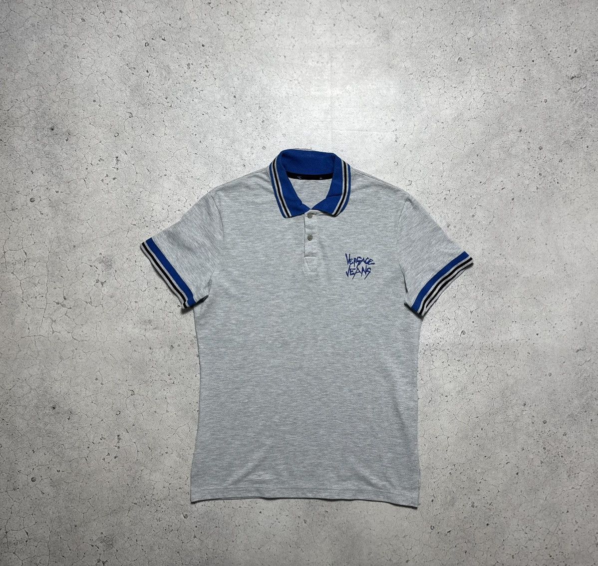 Versace Versace Jeans Luxury Polo Shirt Grey Size US S / EU 44-46 / 1 - 1 Thumbnail