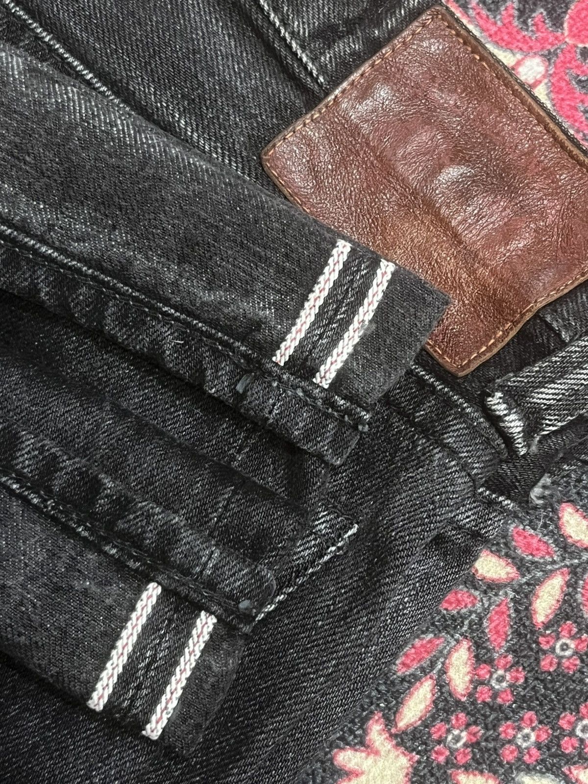 Full Count & Co. Vintage Japan Full Count & Co Black Faded Selvedge Jeans Size US 30 / EU 46 - 14 Thumbnail