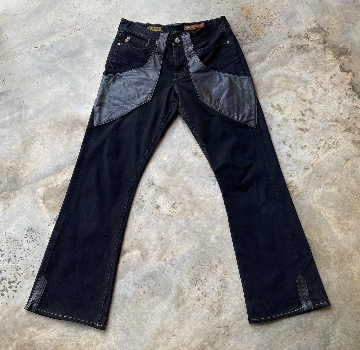 AG Adriano Goldschmied FLARE AG Adriano Goldschmied "The Fillmore" Leather Western Size US 29 - 2 Thumbnail