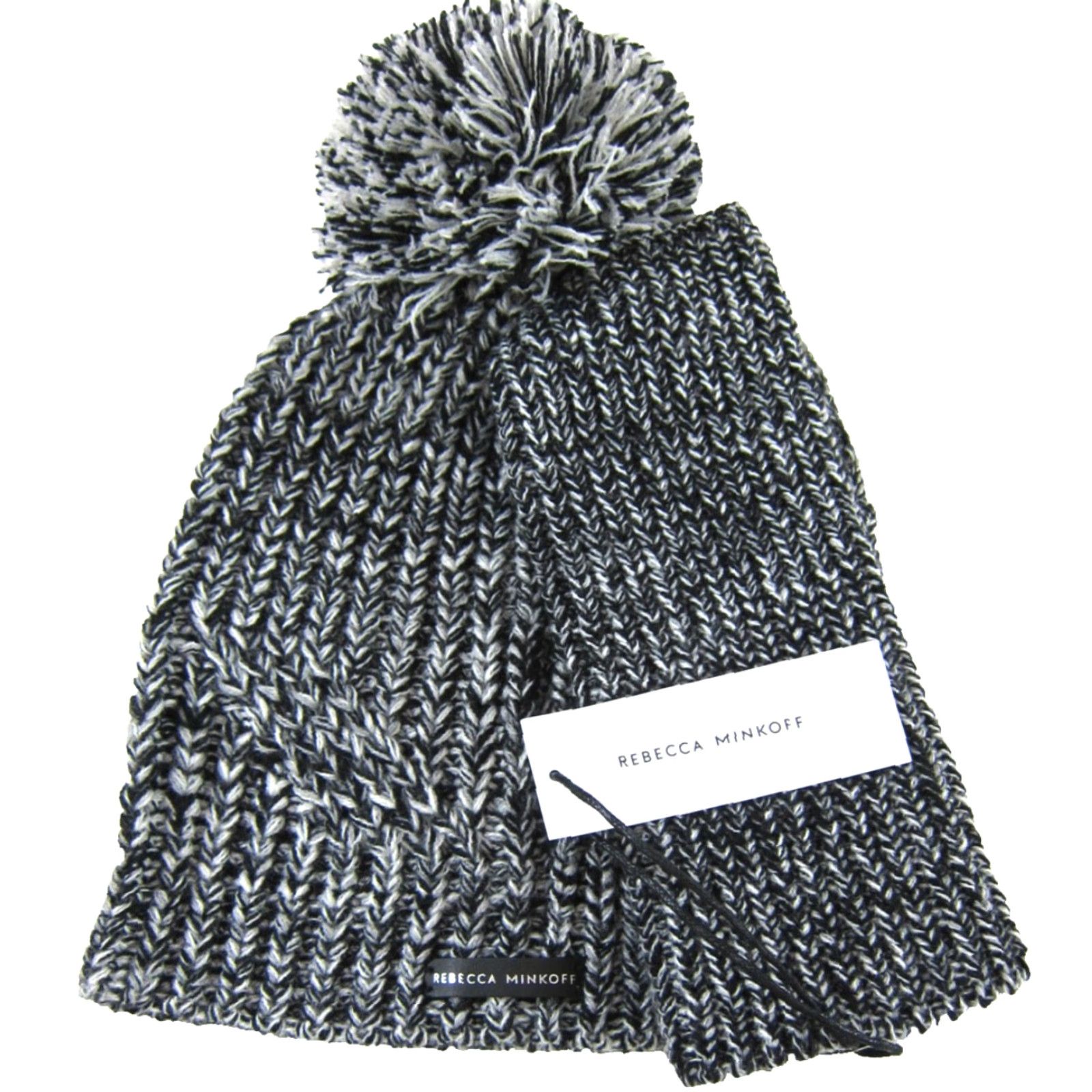 Rebecca Minkoff Rebecca Minkoff Hat and Glove/Arm warmer Set NWT Marbled Black Size ONE SIZE - 3 Thumbnail