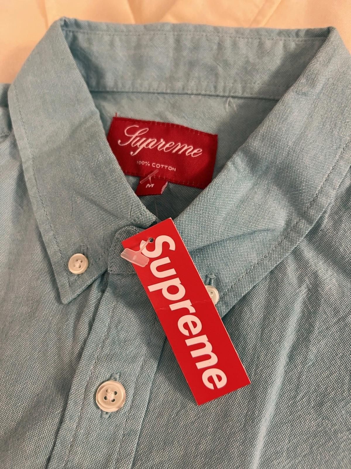 Supreme SS12 SUPREME S/S OXFORD SHIRT SEA FORM M 2012 Size US M / EU 48-50 / 2 - 10 Thumbnail