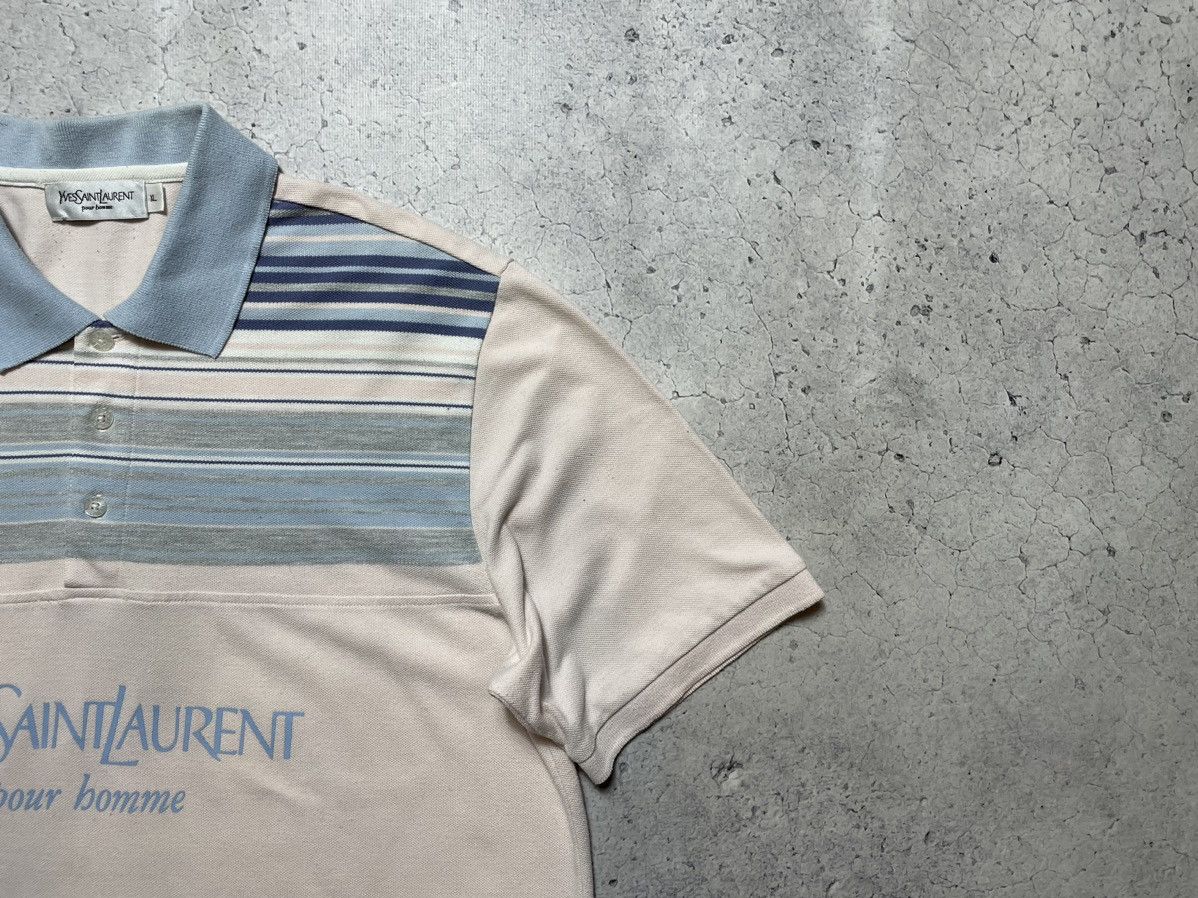 Yves Saint Laurent Vintage Luxury Polo Shirt YSL Yves Saint Laurent Big Logo Size US XL / EU 56 / 4 - 3 Thumbnail