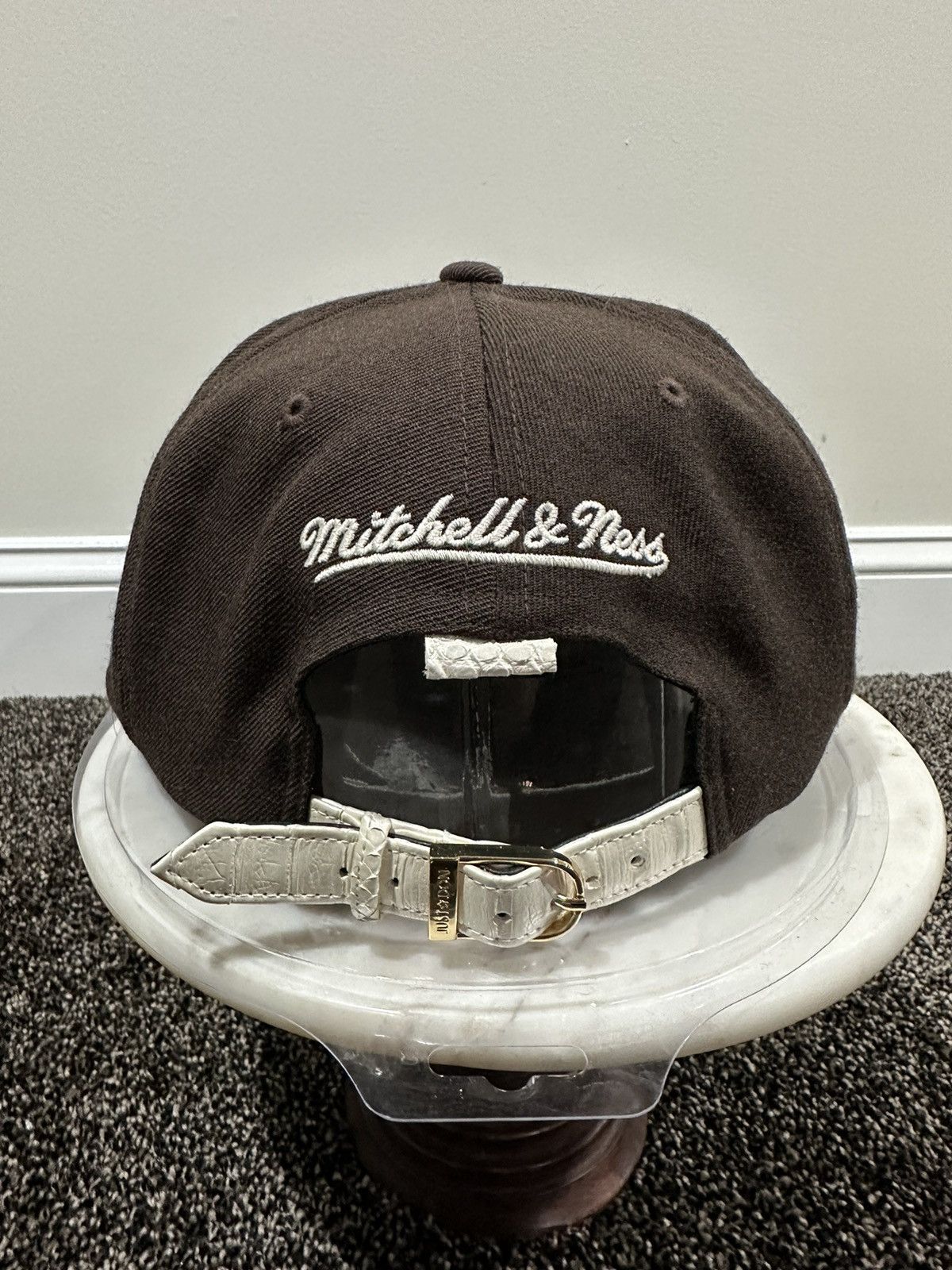 Just Don Just Don x Mitchell & Ness NBA Brown / White Python Hat Size ONE SIZE - 5 Thumbnail