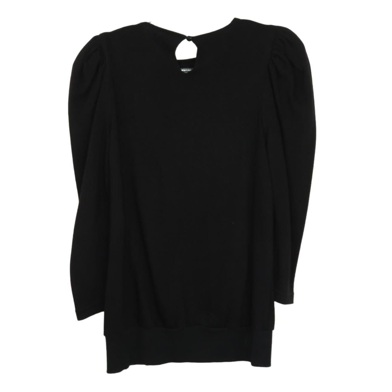 Vintage 80s Vintage Sweater Black Rhinestone Funky Retro Large Size L / US 10 / IT 46 - 3 Thumbnail