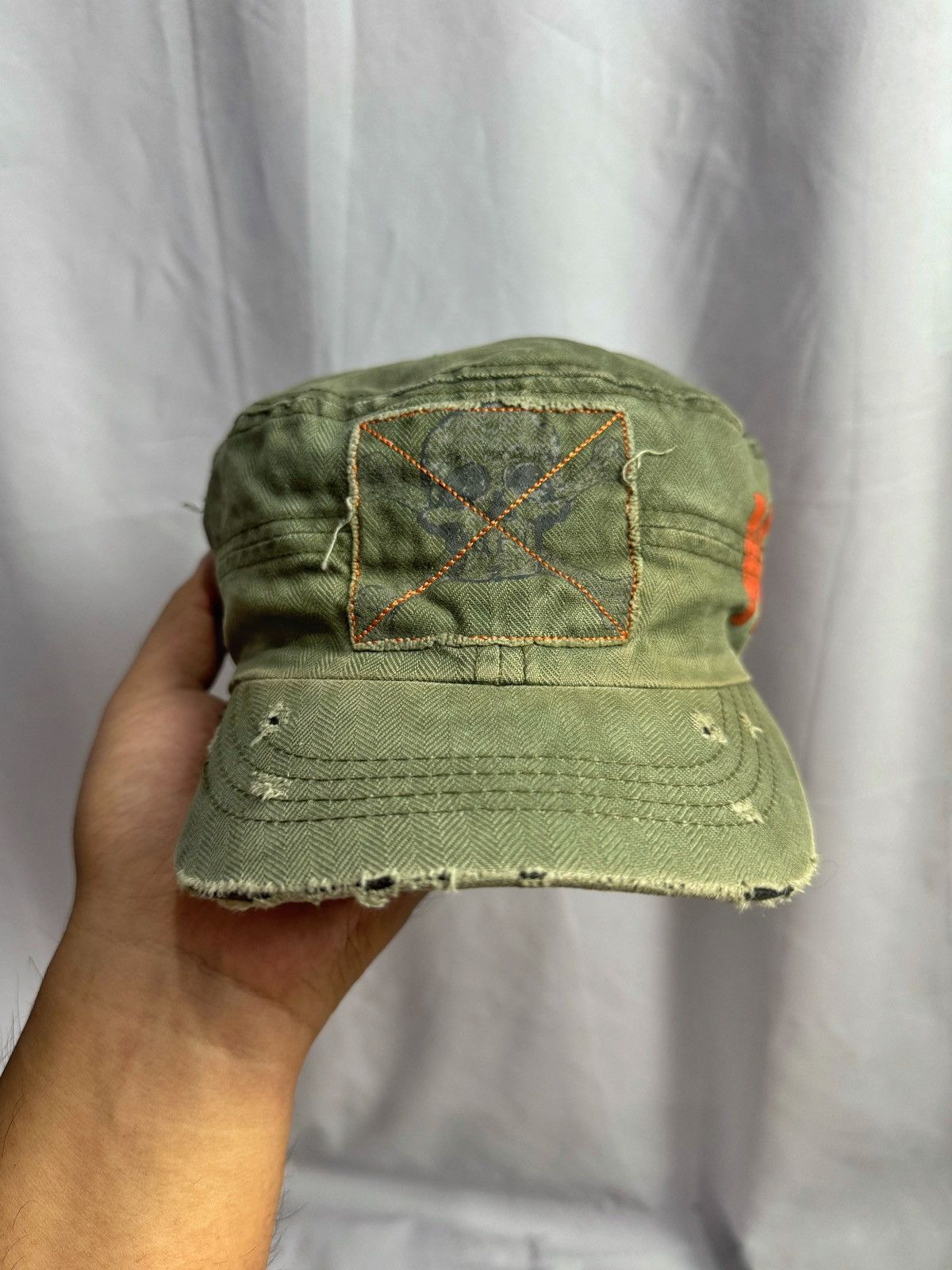 If Six Was Nine × Japanese Brand × PPFM Cadet Hats Skulls Koutake Distressed Ifsix goa lgb style Size ONE SIZE - 3 Thumbnail