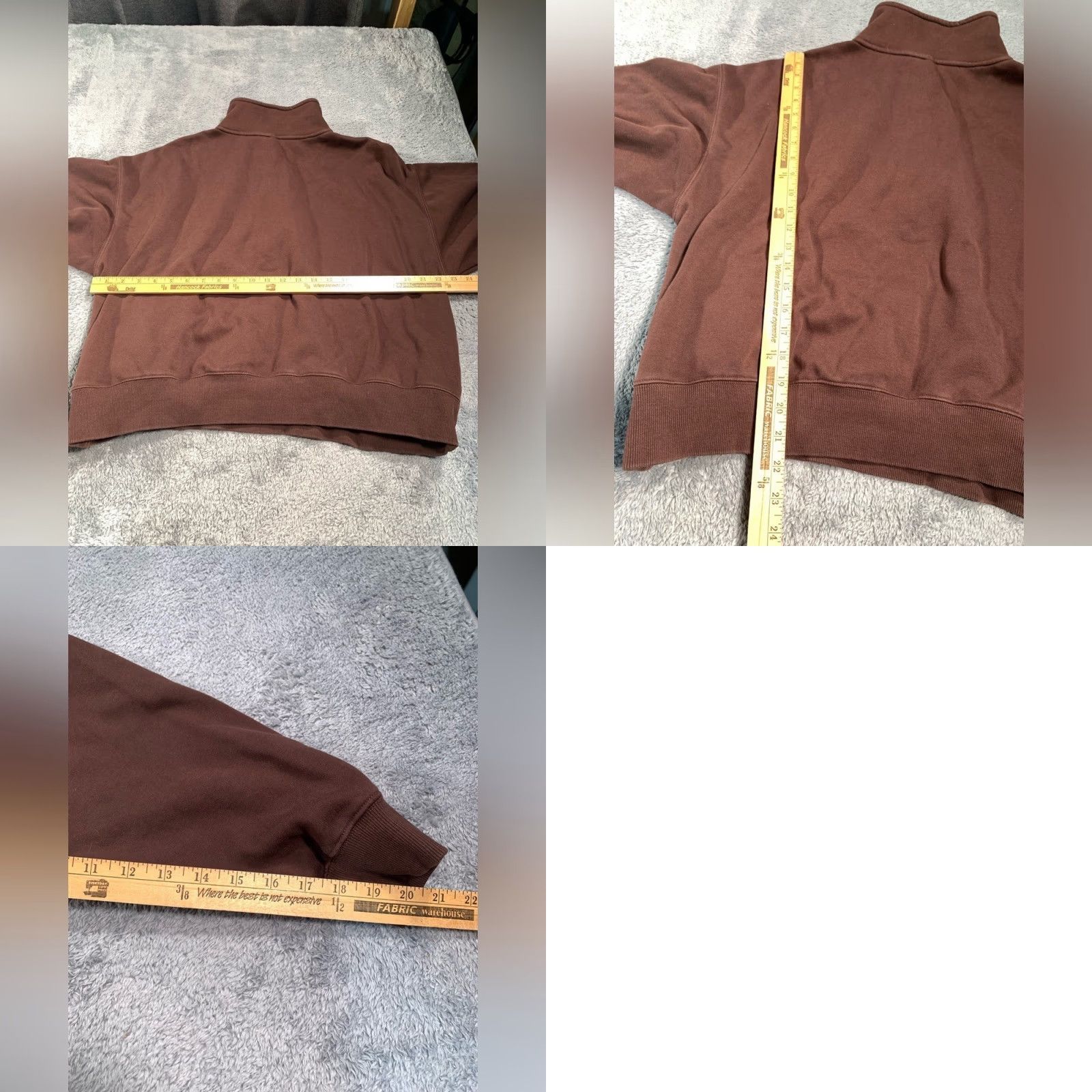 Fabletics Fabletics Sweatshirt Brown Half-Zip Pullover 2XL/XXL Plus Women Size XXL / US 16-18 / IT 52-54 - 8 Thumbnail