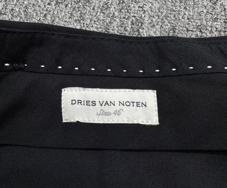 Dries Van Noten Dries van noten Black wool slacks 2412-Nextarrow Size US 31 - 3 Thumbnail