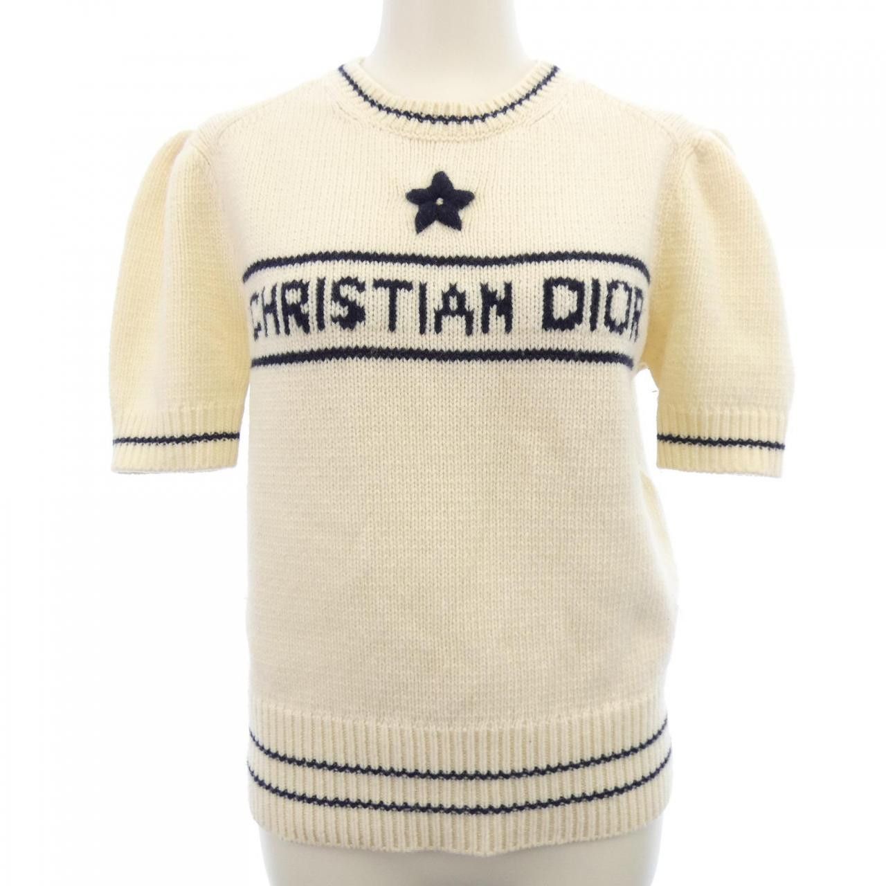 Dior Dior Christian Dior ESSENTIALS Cashmere Blend Knit Textile Tops 154S09AM305 DUTY FREE for USA Size ONE SIZE - 1 Thumbnail