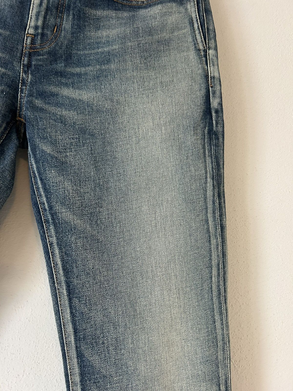 Saint Laurent Paris Saint Laurent Washed Blue Denim Jeans, D24 M/SK-MW Size US 29 - 6 Thumbnail