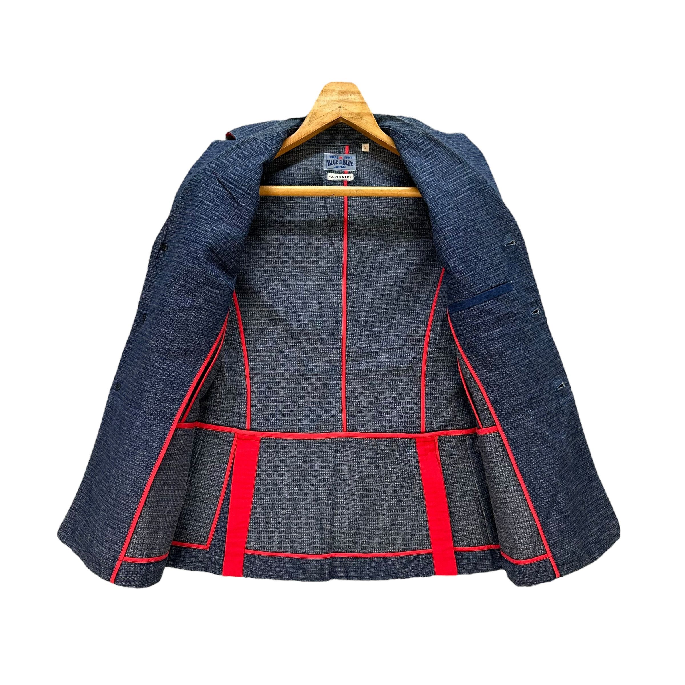 Blue Blue Japan BLUE BLUE JAPAN Arigato Pure Indigo Denim Jacket #A81-1951 Size M / US 6-8 / IT 42-44 - 8 Thumbnail