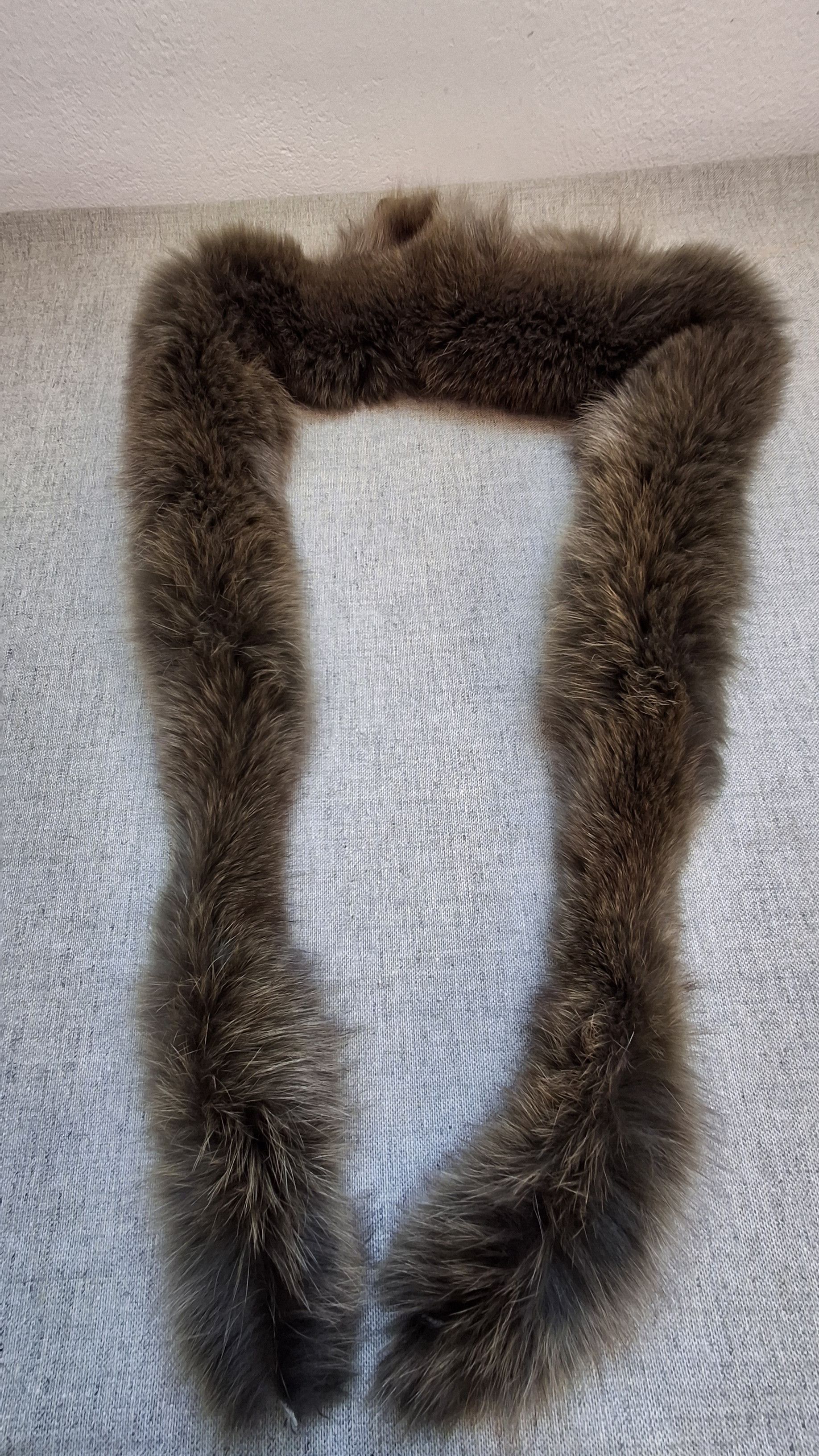 Vintage Vintage Real Fur Raccoon Collar / 80s Stole Trim Size ONE SIZE - 7 Thumbnail