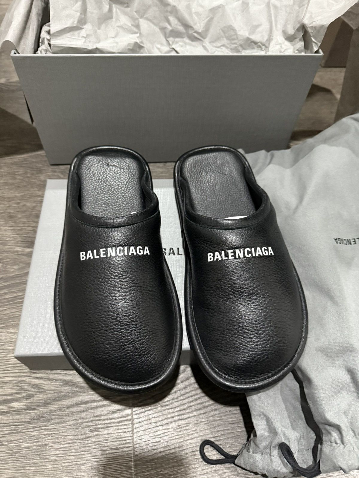 Balenciaga Leather Home Mule Flat Size US 8 / EU 41 - 1 Thumbnail