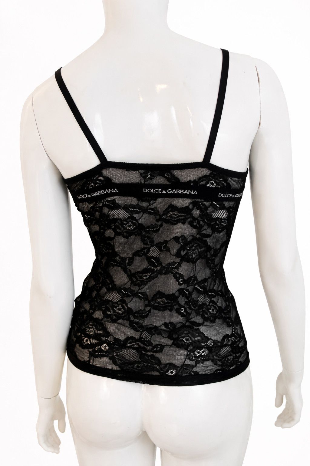 Dolce & Gabbana Dolce & Gabbana Lace Floral Transparent Black Top Size M / US 6-8 / IT 42-44 - 5 Thumbnail