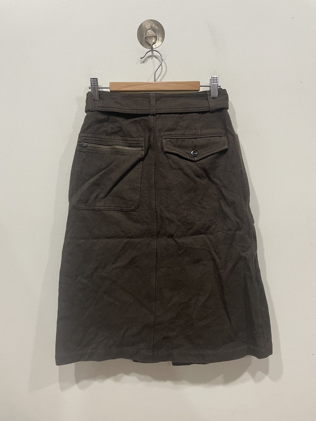 Designer × Margaret Howell × Vintage Margaret Howell Patch Pocket Midi Skirt Size 26" / US 2 / IT 38 - 2 Thumbnail
