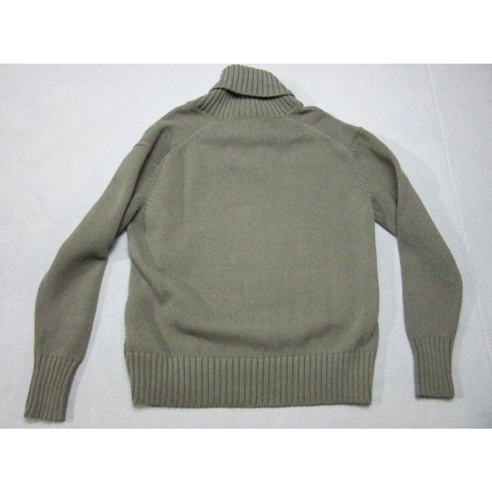 Bills Khakis Bills Khakis Sweater Mens Small Olive Green Shawl Collar Heavyweight Knit Pullover Casual Fall Winter Size US S / EU 44-46 / 1 - 7 Thumbnail