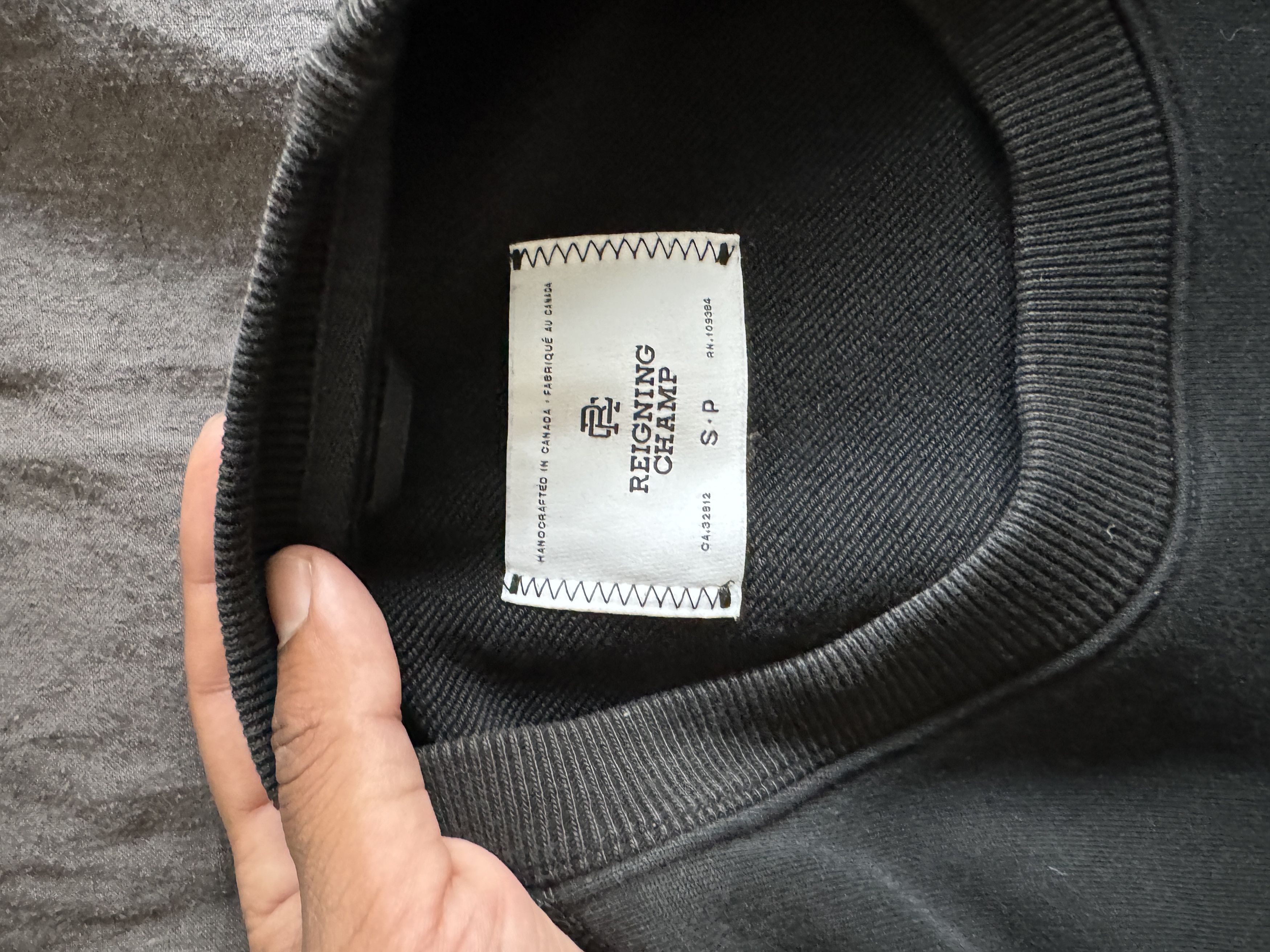 Reigning Champ Reigning Champ Midweight Terry Relaxed Crewneck Black Size S Size US S / EU 44-46 / 1 - 4 Thumbnail