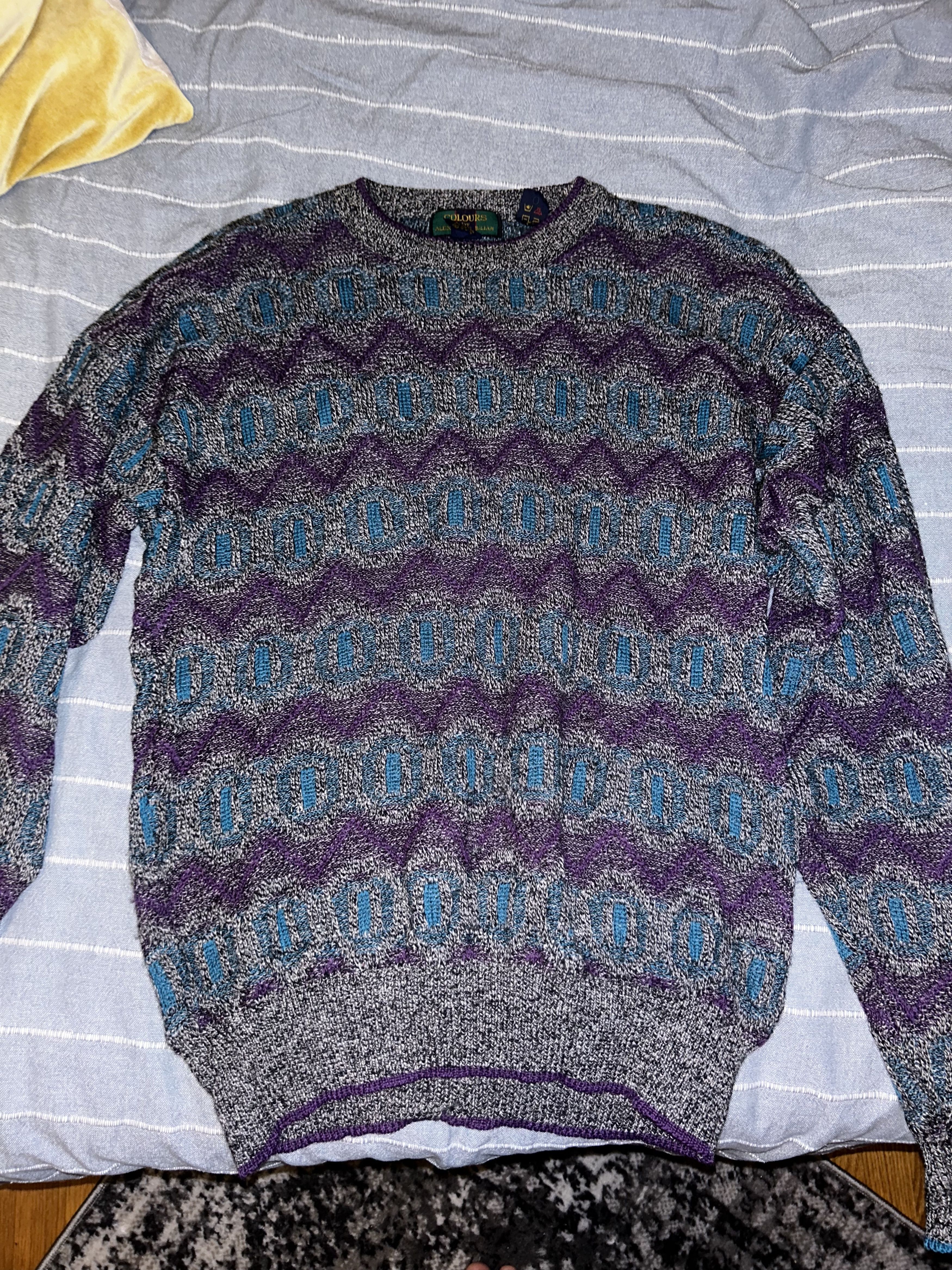 Colours × Vintage Vintage Colours Knit Sweater Size US XL / EU 56 / 4 - 1 Thumbnail