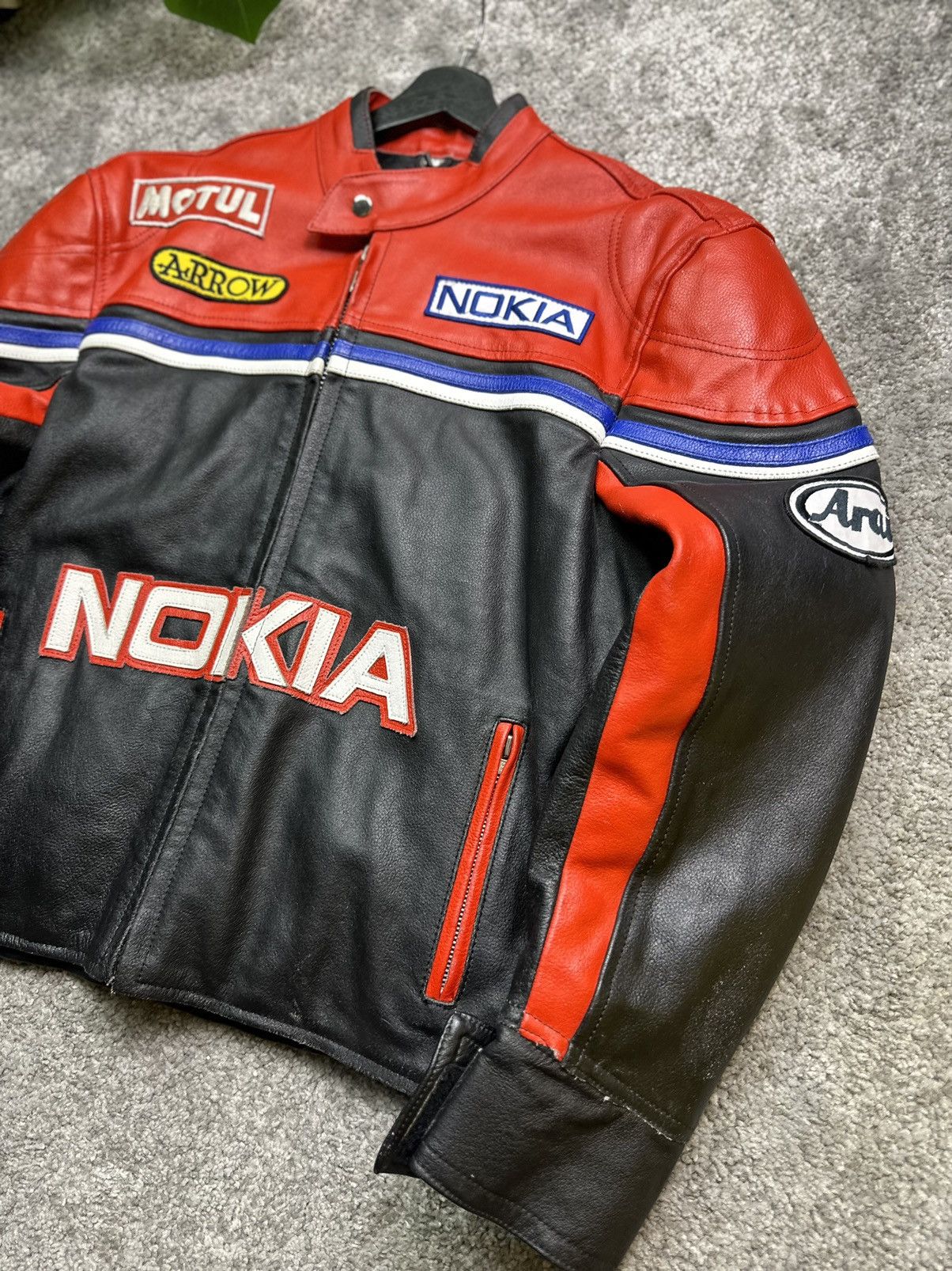 Vintage 🔥 Nokia 🔥 Rare Vintage Leather Jacket Streetwear Size US M / EU 48-50 / 2 - 3 Thumbnail