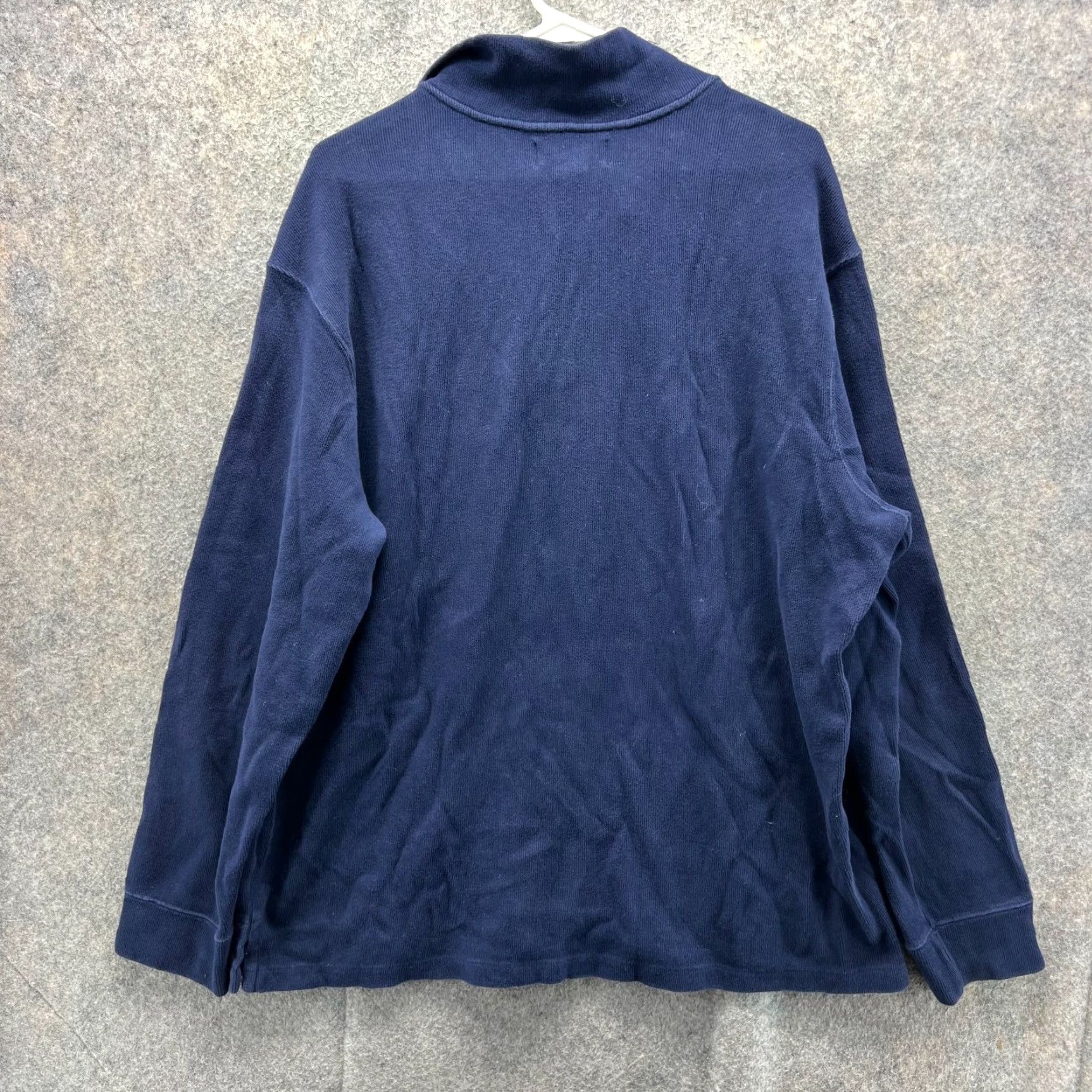 Ralph Lauren VINTAGE Polo Ralph Lauren Sweater Mens XL Blue Navy Quarter Zip Fleece Pony Pullover Size US XL / EU 56 / 4 - 2 Thumbnail