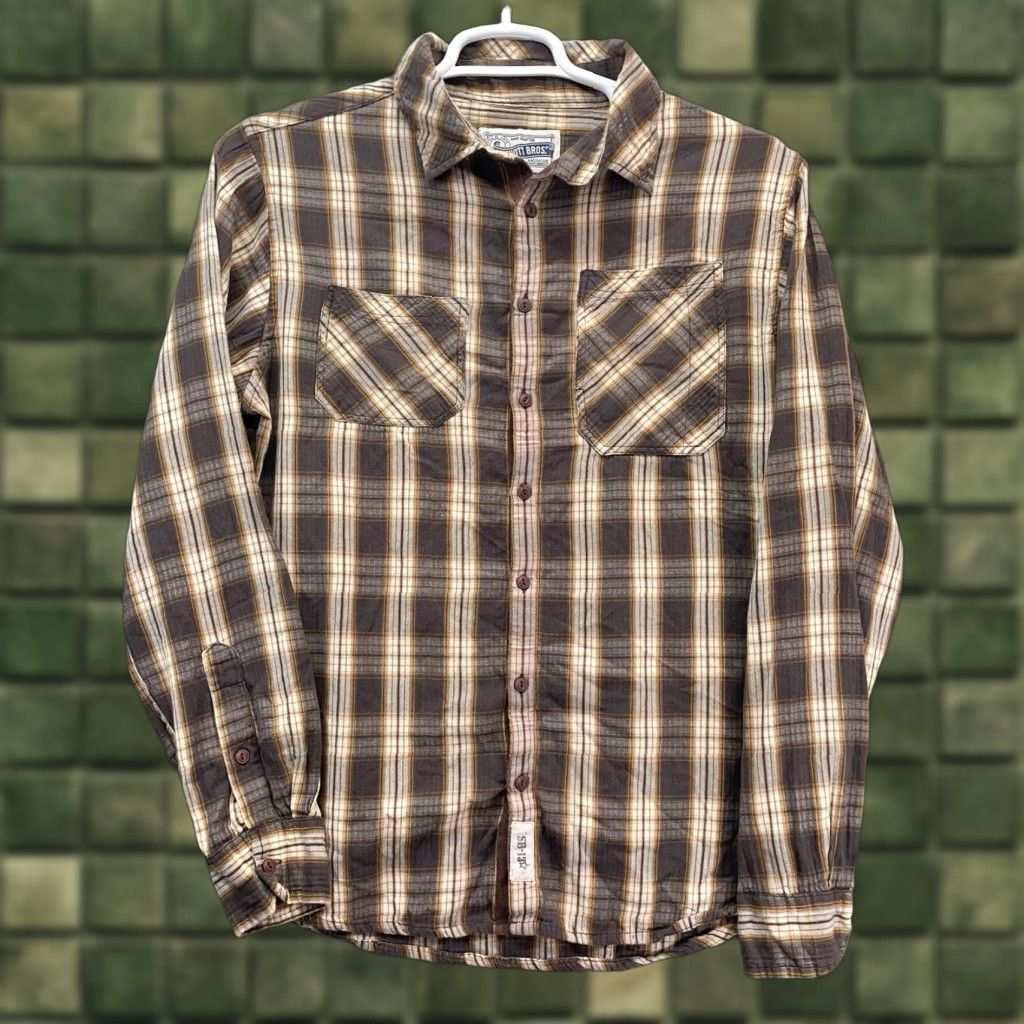 Schott Schott NYC Shirt Men's XL Lightweight Cotton Chest Pockets Plaid Workwear Size US XL / EU 56 / 4 - 1 Thumbnail