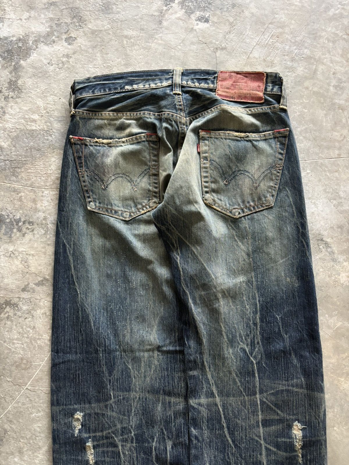 Edwin edwin distressed japanese denim studded skull punk sashiko Size US 28 / EU 44 - 16 Thumbnail