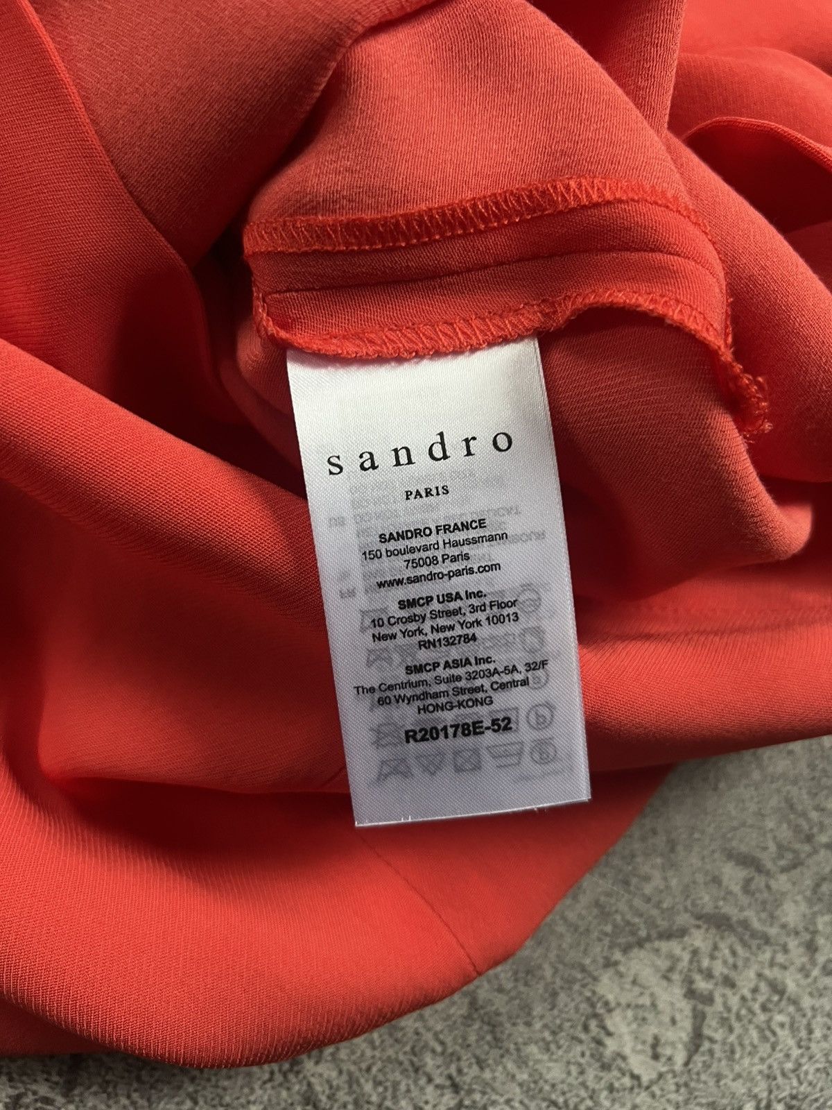 Sandro Womens Sandro Paris Red Long Sleeve Dress Size 2 Shift Dress Size S / US 4 / IT 40 - 8 Thumbnail