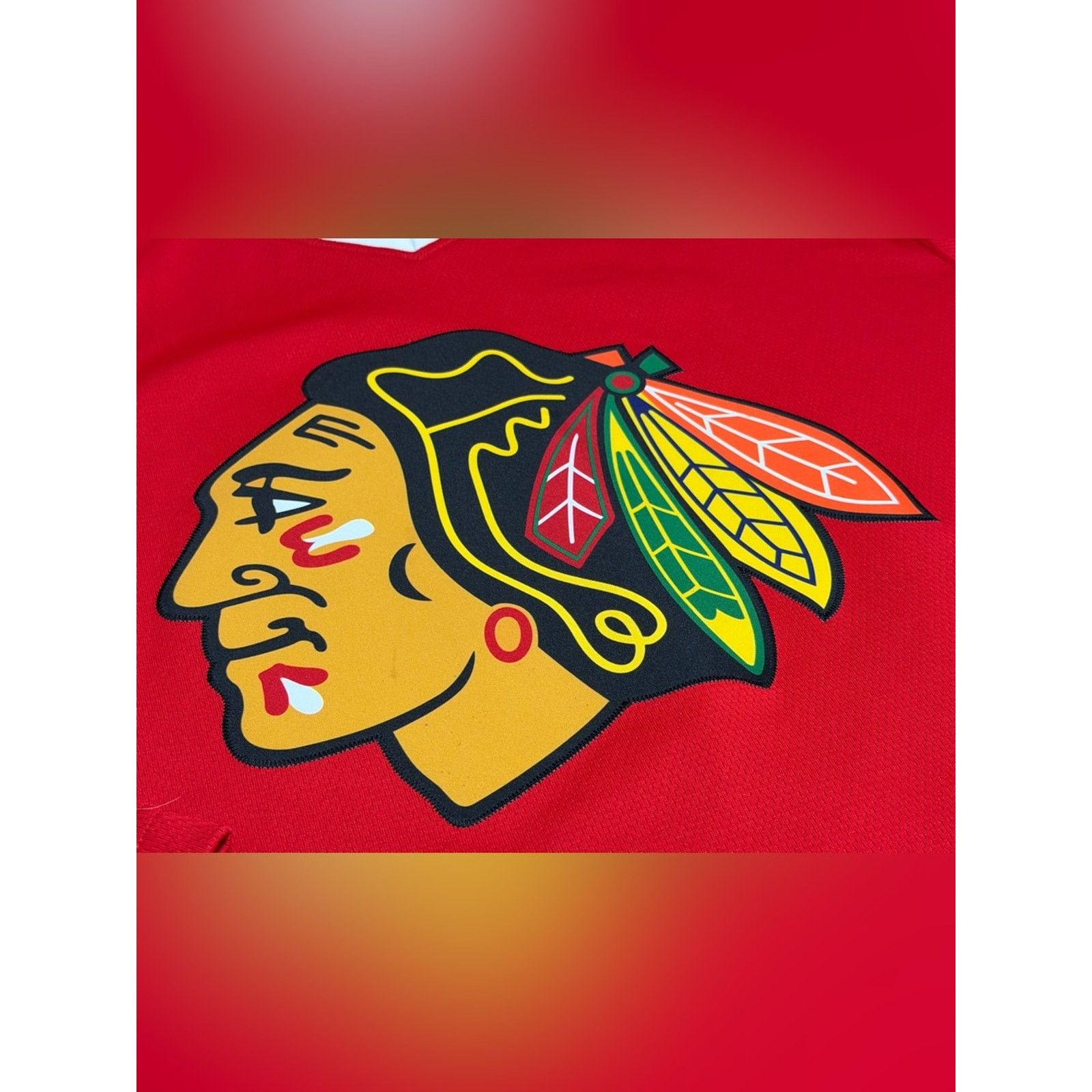 NHL Fanatics Eddie Olczyk Red Chicago Blackhawks Premier Retired Size US M / EU 48-50 / 2 - 4 Thumbnail