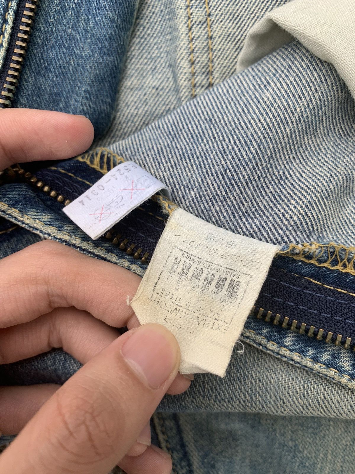 Jean × Lee × Vintage Vintage Lee Raiders Selvedge Distressed Denim Size US 29 - 18 Thumbnail