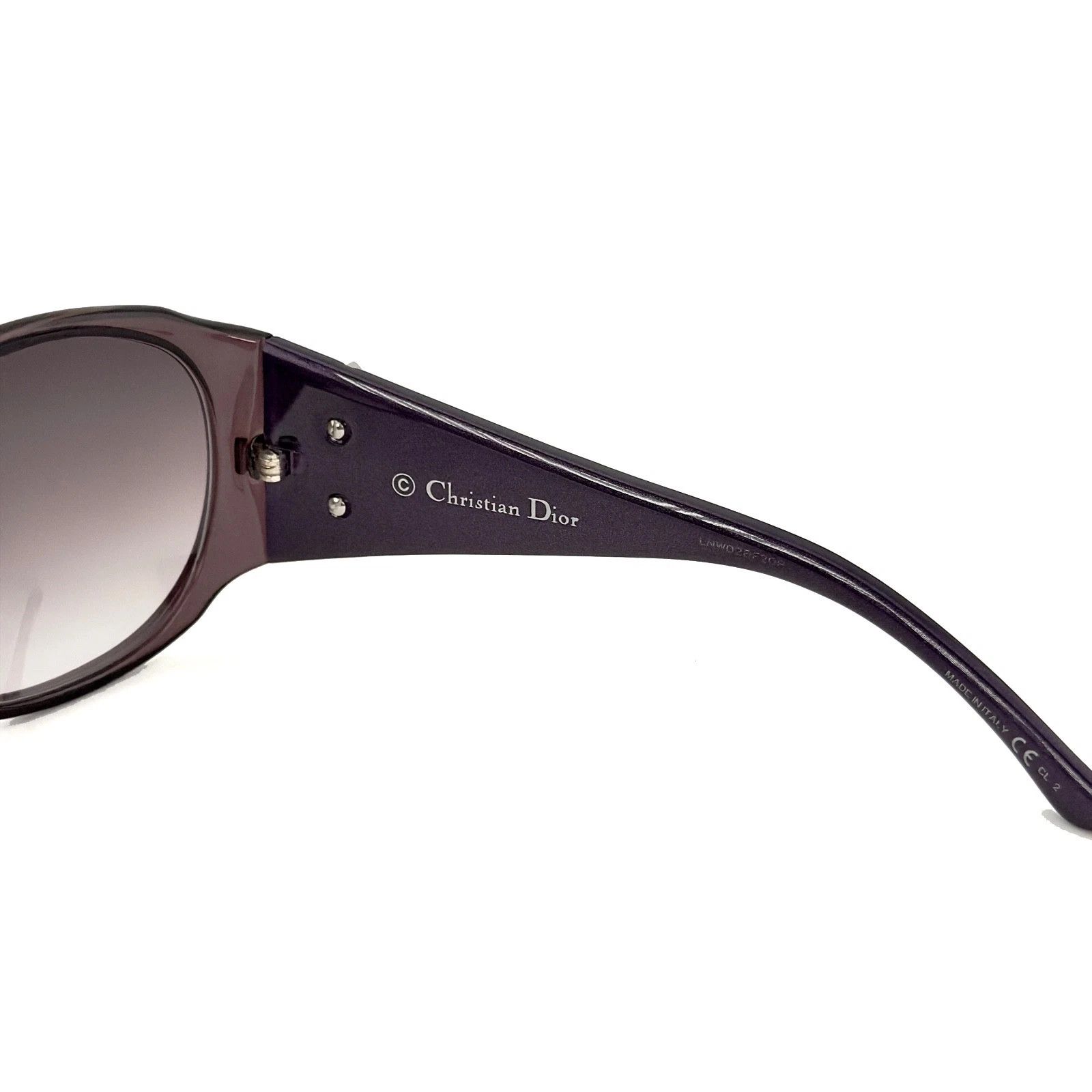 Christian Dior Monsieur CHRISTIAN DIOR FROUFROU Purple Oval Sunglasses DIORFROU FROU Size ONE SIZE - 7 Thumbnail