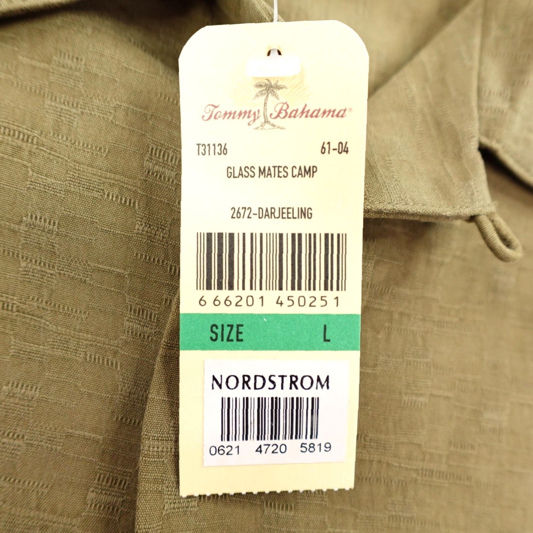 Tommy Bahama VINTAGE Tommy Bahama Shirt Mens Large Brown Hawaiian Graphic Embroidered Camp NEW Size US L / EU 52-54 / 3 - 5 Thumbnail