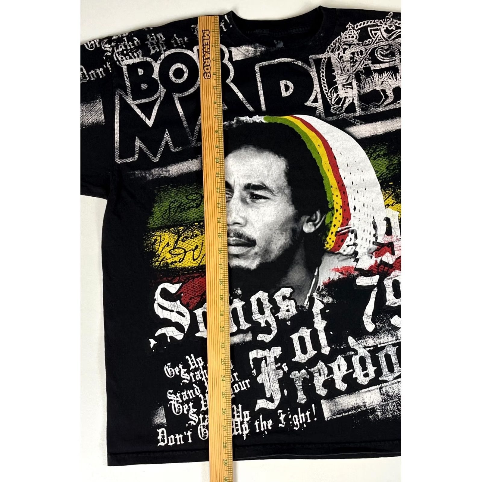 Vintage VINTAGE Zion Rootswear Bob Marley Shirts 2XL Black Graphic Print Music Mens T-Shirt Size US XXL / EU 58 / 5 - 7 Thumbnail