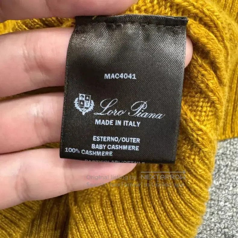 Loro Piana Loro Piana Wool Cable Knit Sweater. Size US L / EU 52-54 / 3 - 3 Thumbnail