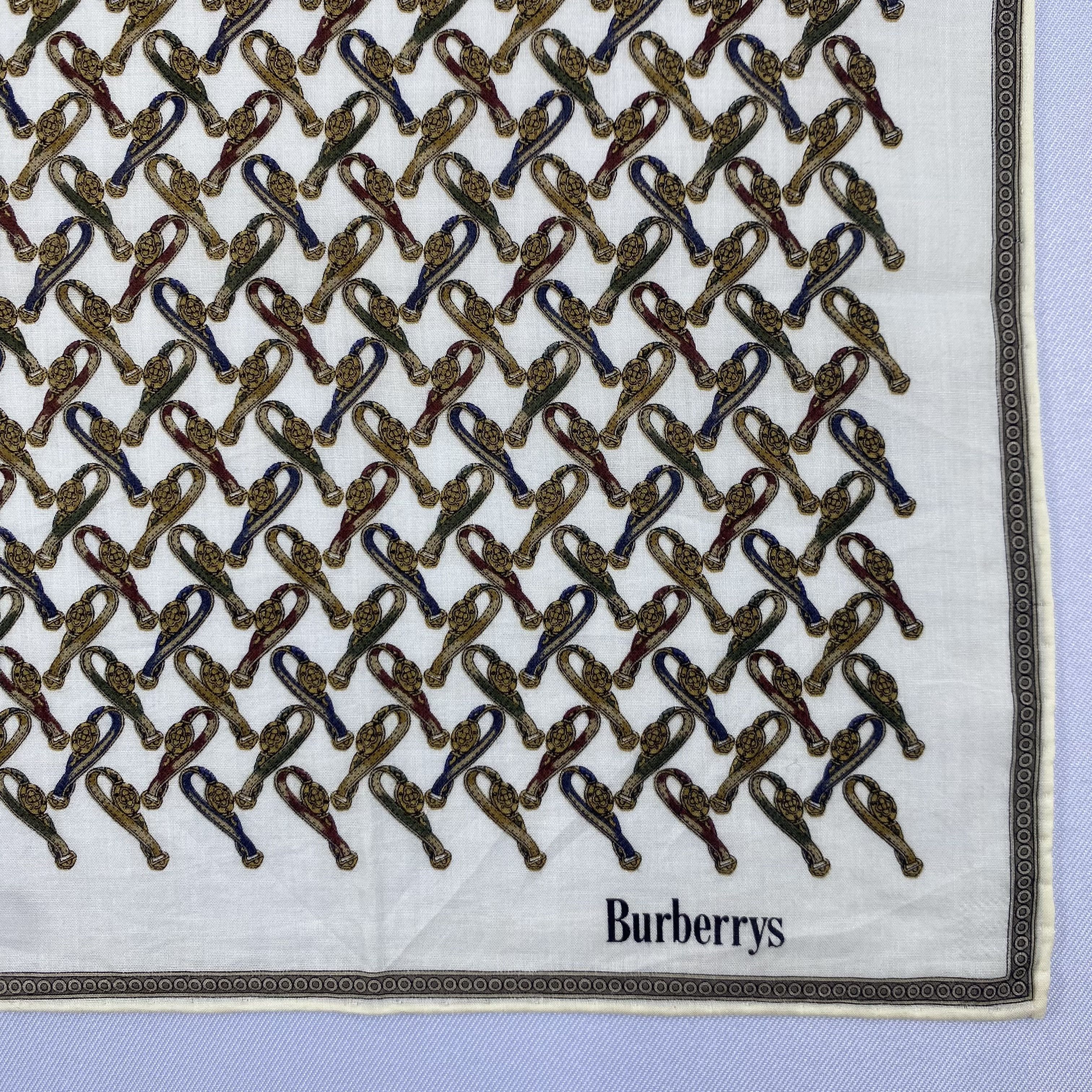 Burberry Vintage Burberrys Handkerchief Neckerchief Bandana H129Q Size ONE SIZE - 3 Thumbnail