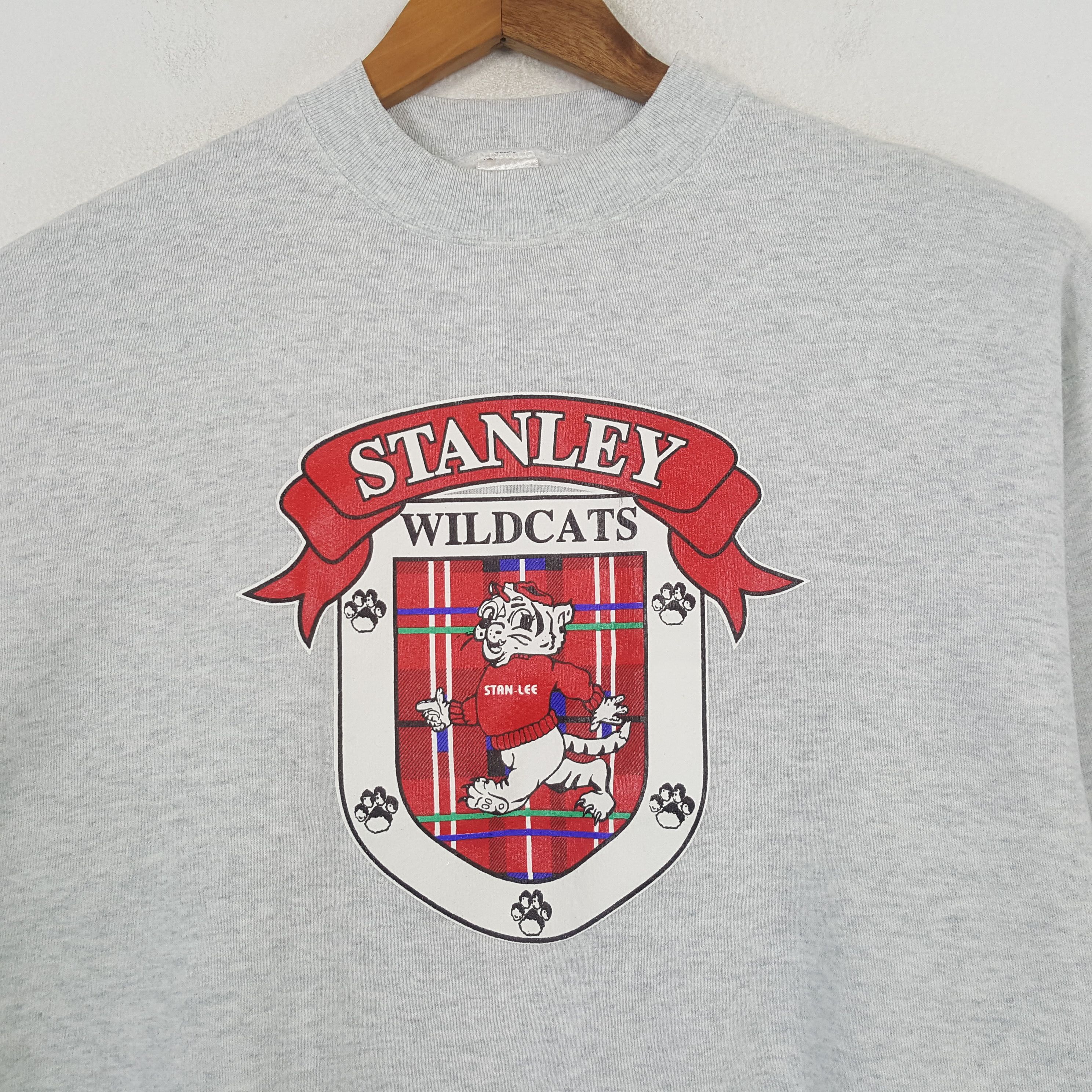 Fruit Of The Loom × Vintage Vintage STANLEY WILDCATS American Sports Sweatshirt C290N8 Size US M / EU 48-50 / 2 - 2 Thumbnail
