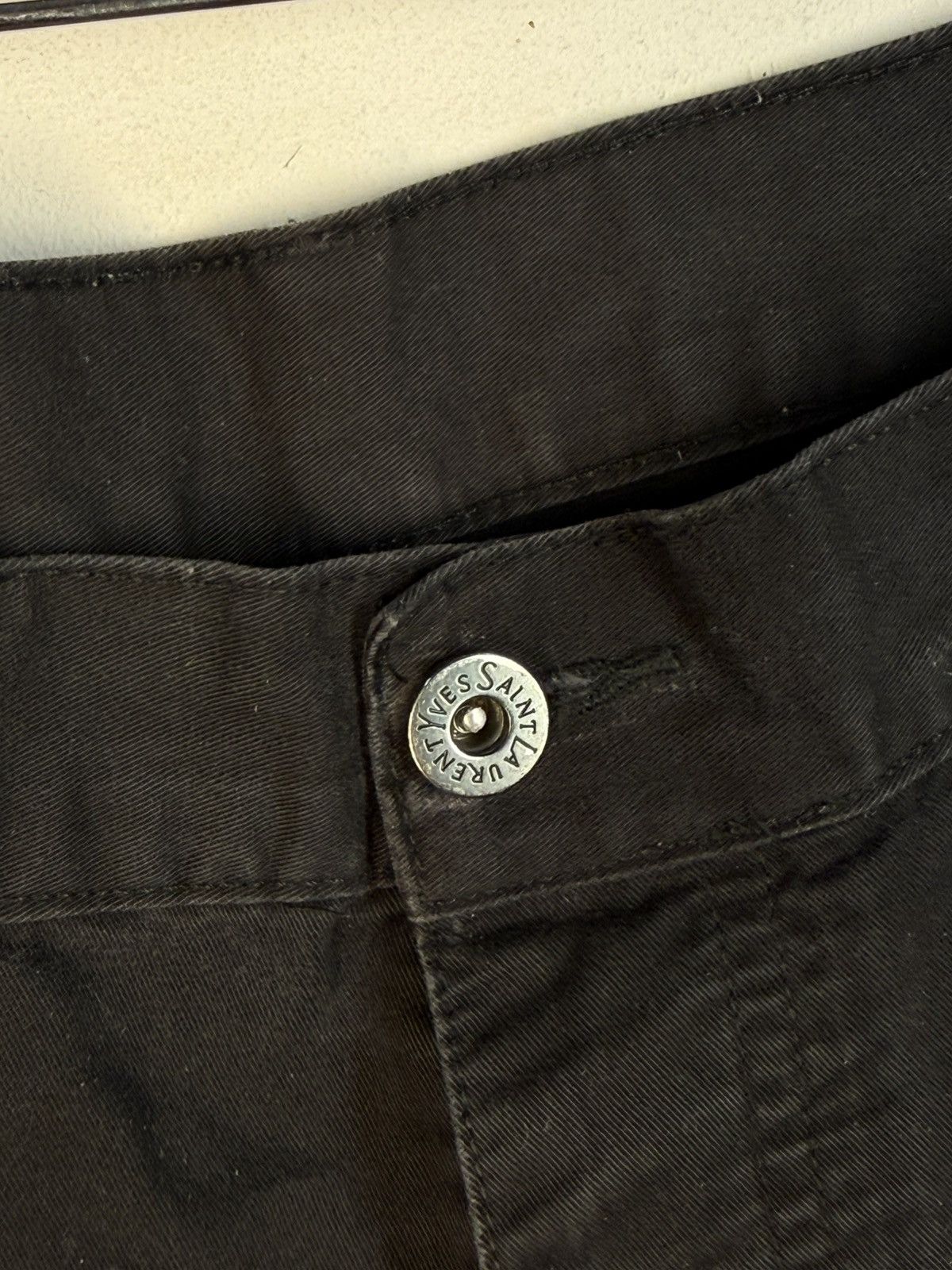 Yves Saint Laurent 36x30 YSL Jeans Black Denim Pants Casual Old Money Size US 36 / EU 52 - 7 Thumbnail