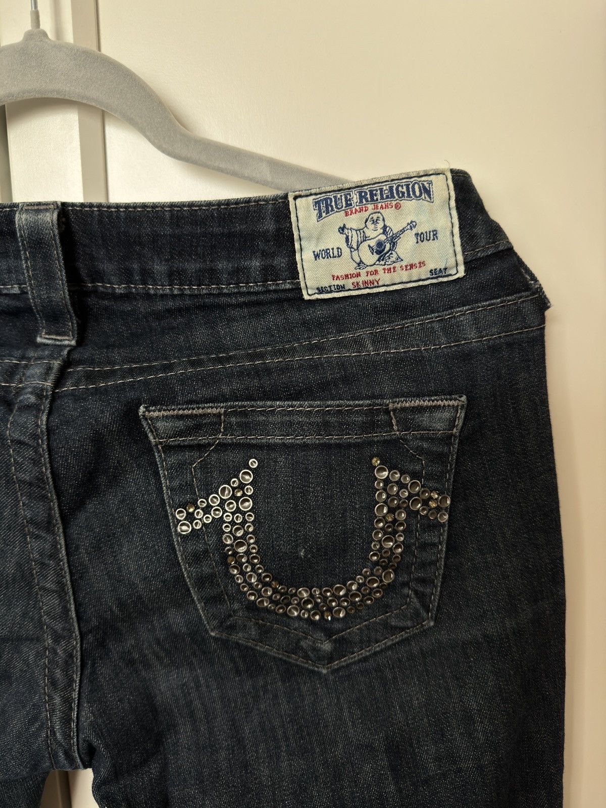 True Religion True Religion skinny jeans rhinestones USA pants denim Size US 28 / EU 44 - 3 Thumbnail