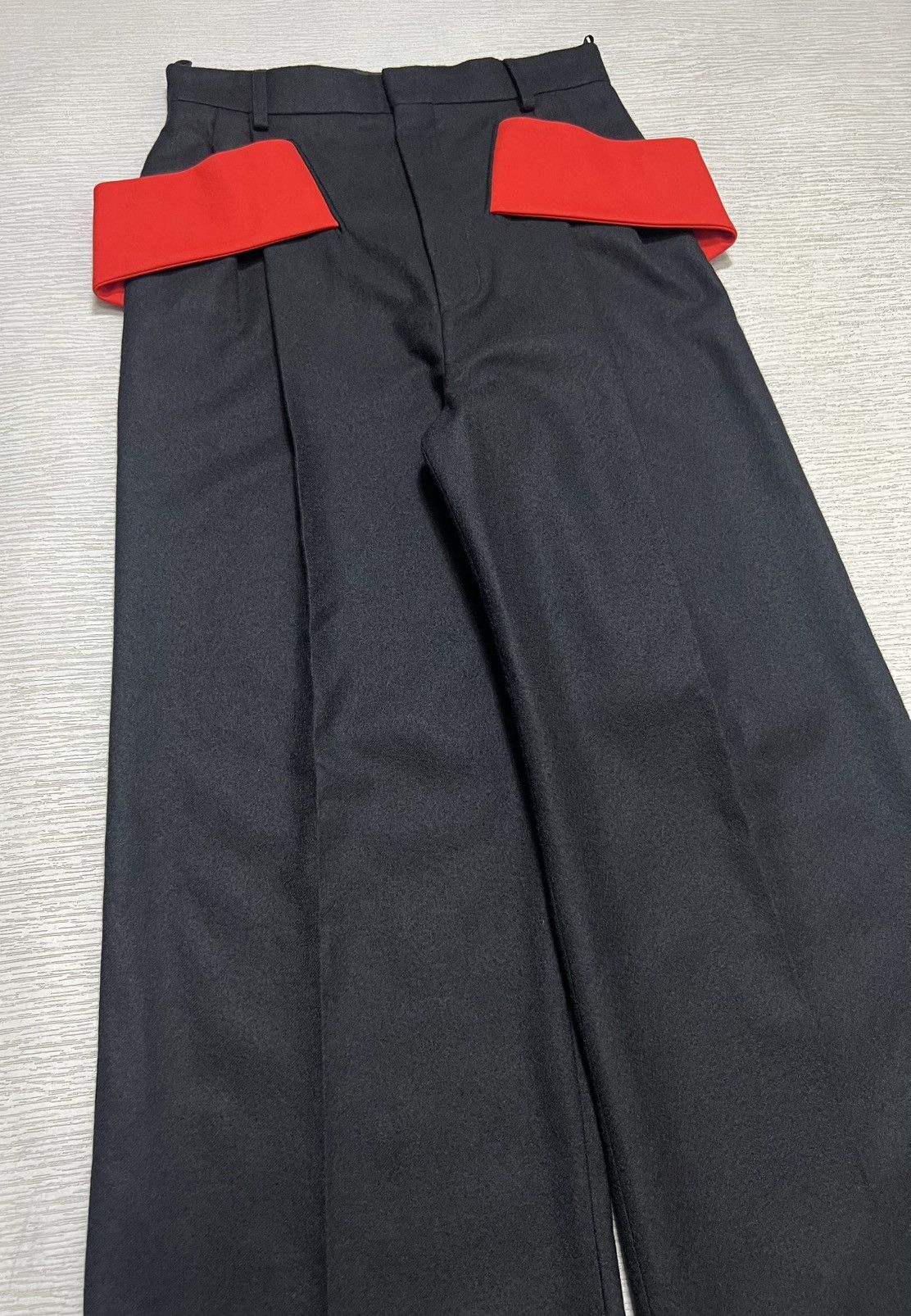 Givenchy Givenchy - Riccardo Tisci - F/W ‘14 - Wool Wide Leg Trousers Size 26" / US 2 / IT 38 - 4 Thumbnail