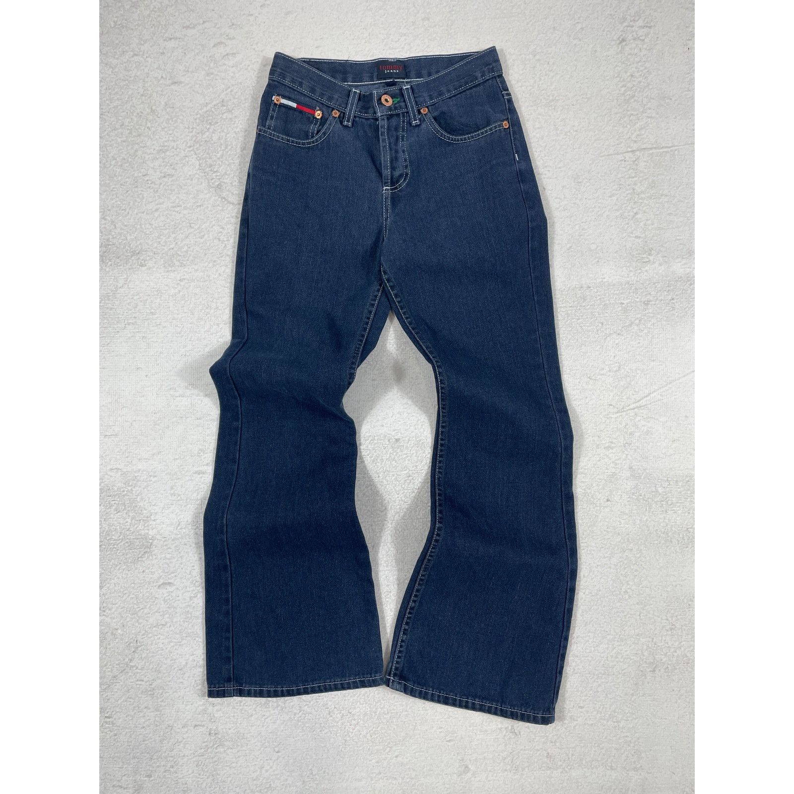 Tommy Hilfiger Vintage Tommy Hilfiger Blue Flare Jeans - Women's 14 Size 28" / US 6 / IT 42 - 1 Thumbnail