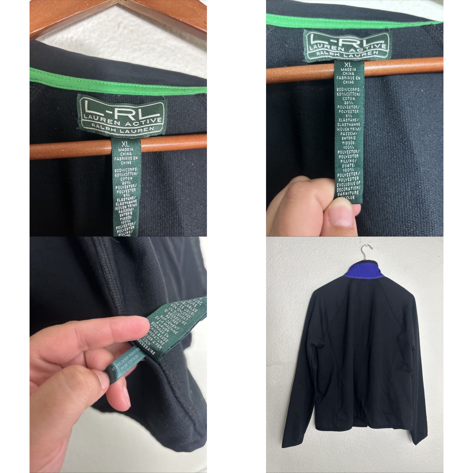 Ralph Lauren Lauren Ralph Lauren Active Full Zip Jacket Purple And Black Women's XL Jacket Size XL / US 12-14 / IT 48-50 - 8 Thumbnail