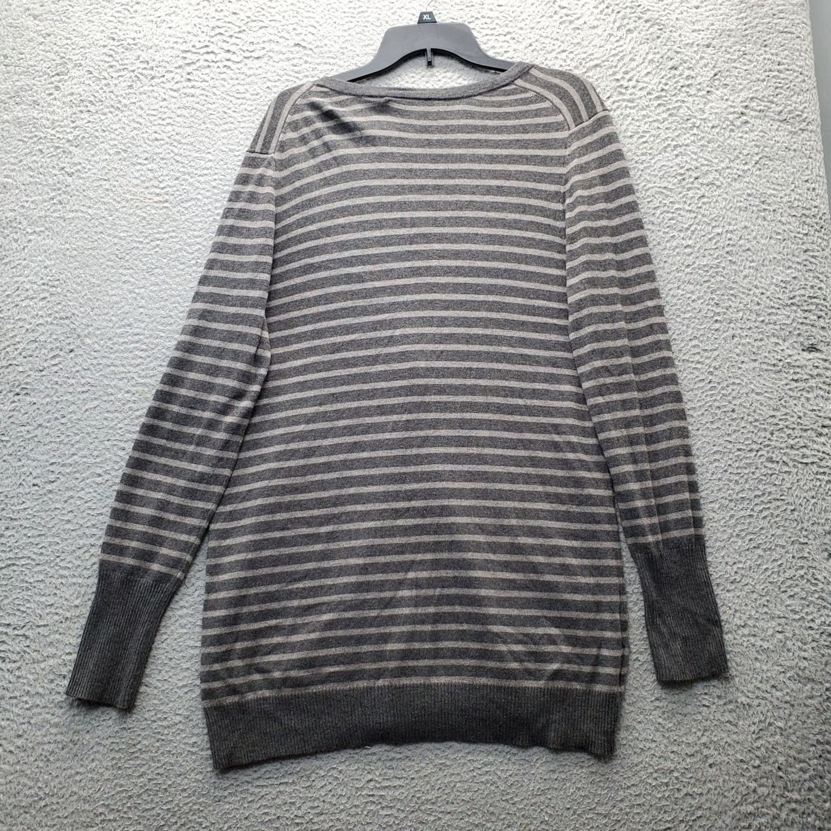 Loft LOFT Cardigan Sweater Women XL Multi Striped Long Sleeve V Neck Bow Button Front Size XL / US 12-14 / IT 48-50 - 2 Thumbnail