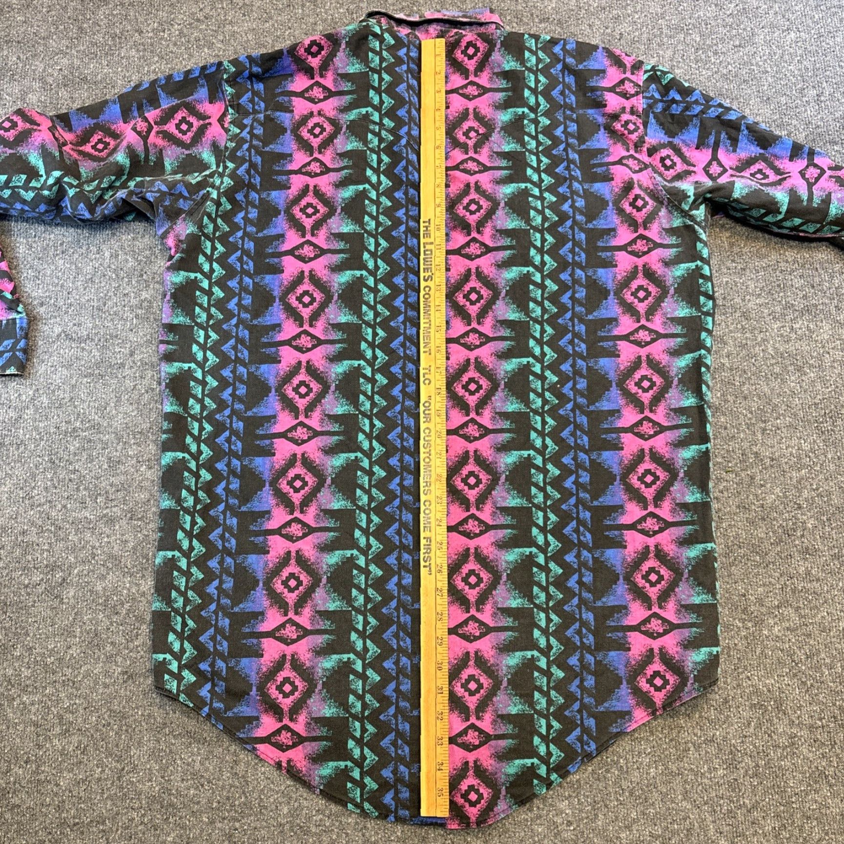 Vintage VINTAGE Plainsman Shirt Men’s XL Southwestern AOP Festival Western Cowboy 90s Size US XL / EU 56 / 4 - 7 Thumbnail